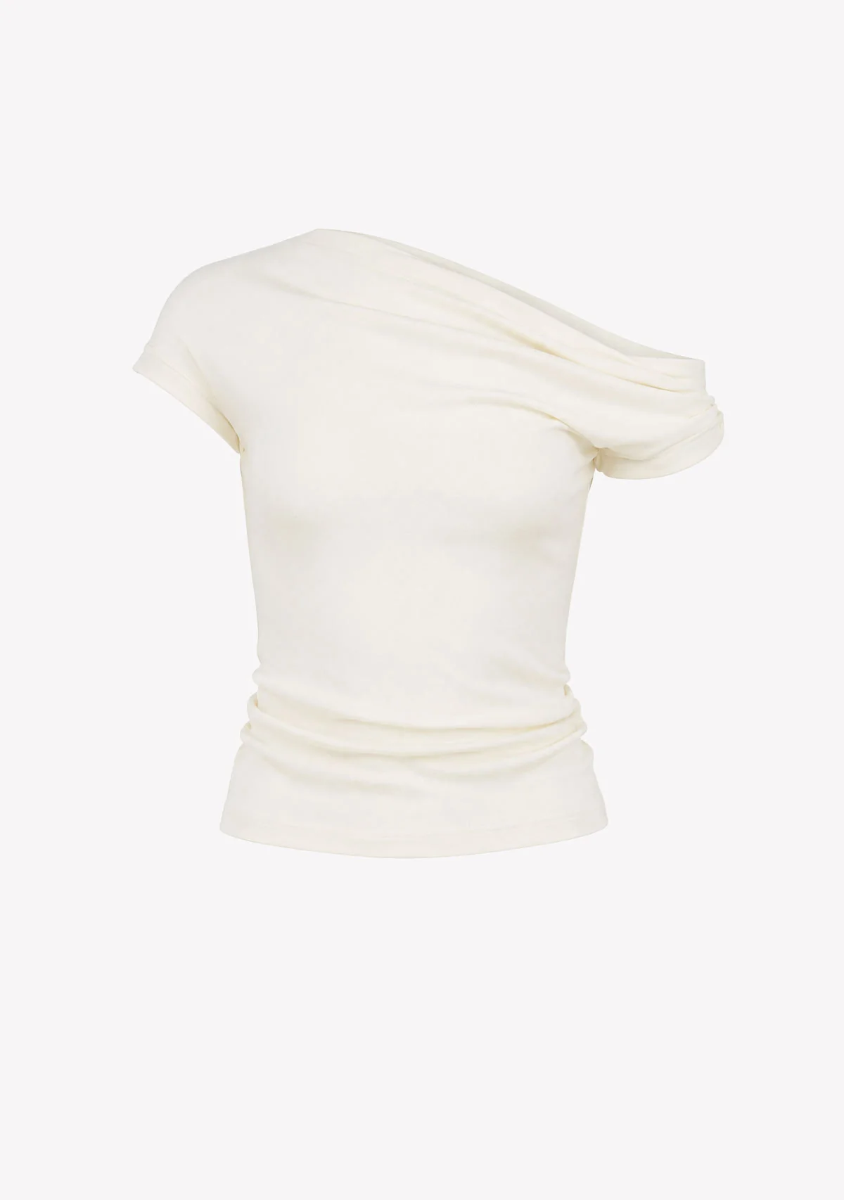 Asymmetrical Fitted Tank Ivory