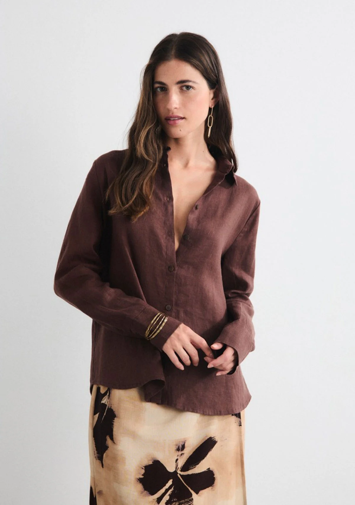 Aurora Blouse Brown - Image 3