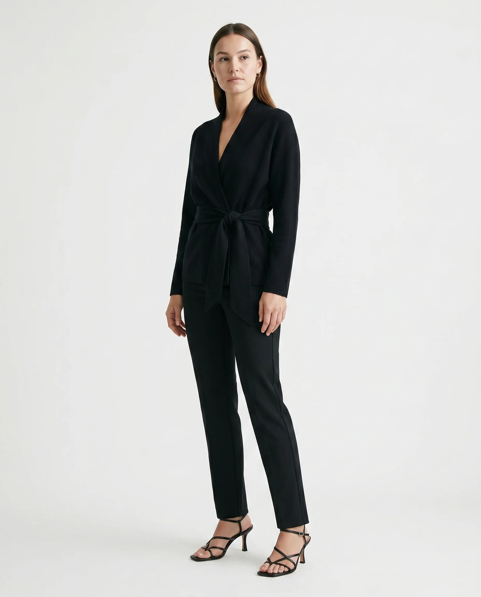 Black Draped Top Black