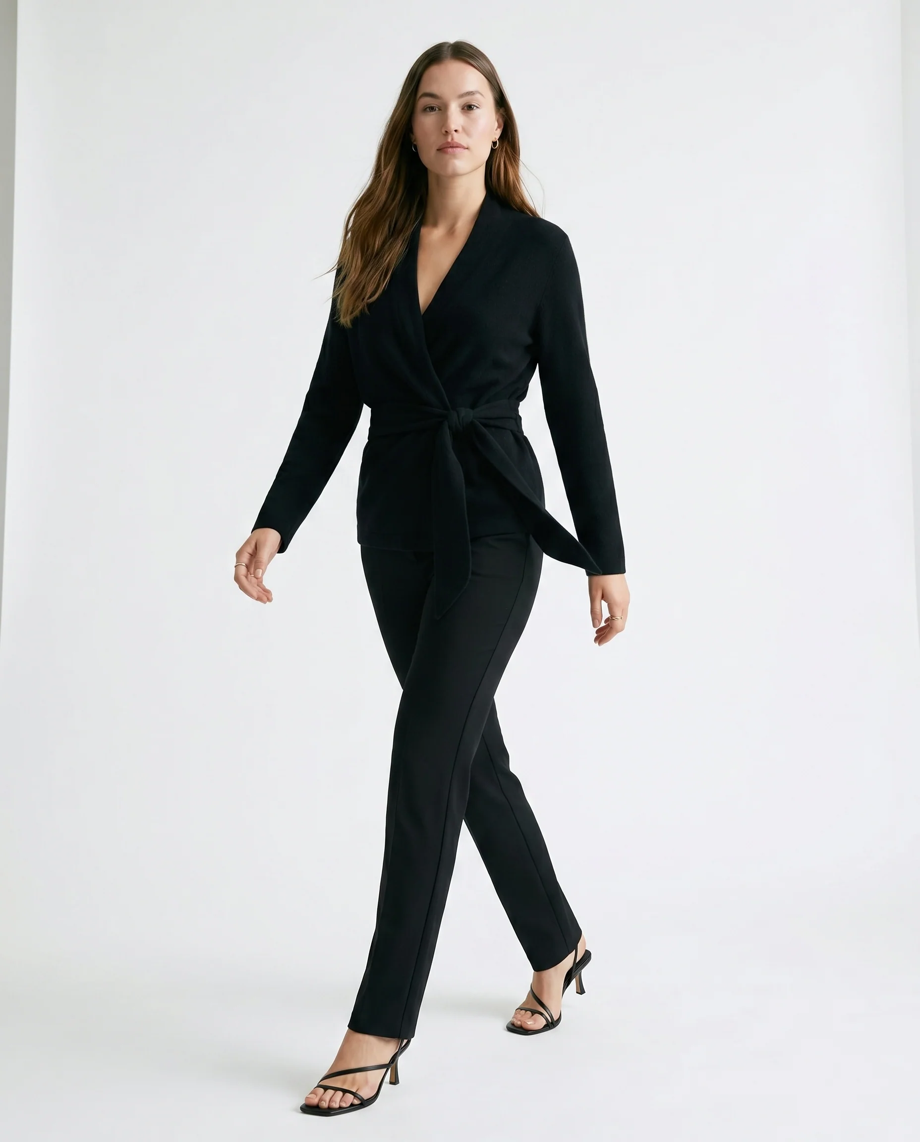 Black Draped Top Black - Image 2