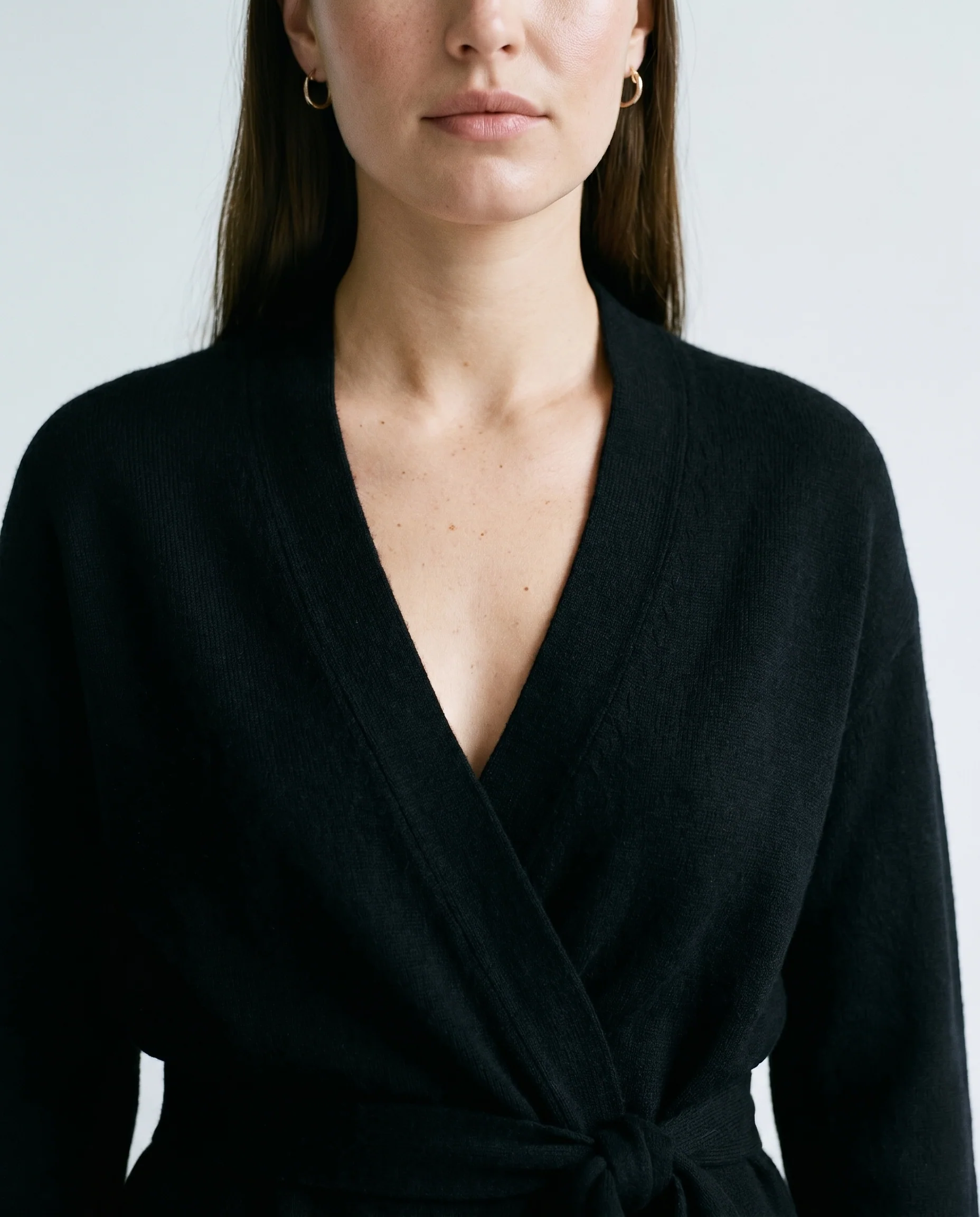 Black Draped Top Black - Image 4