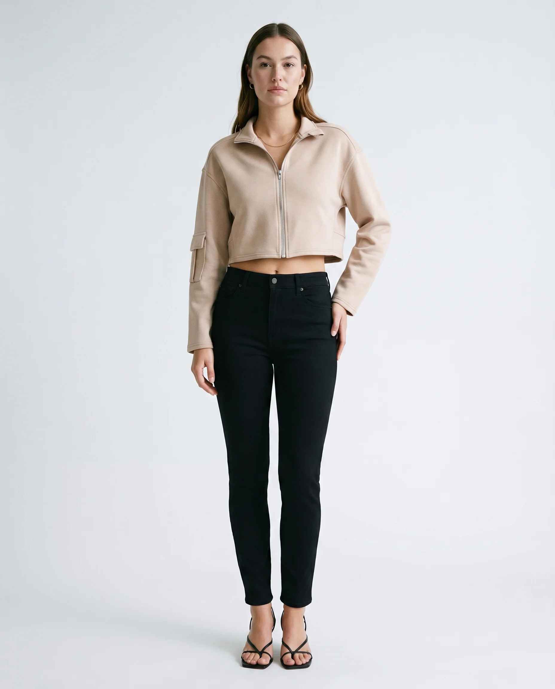 Bomber Jacket Beige