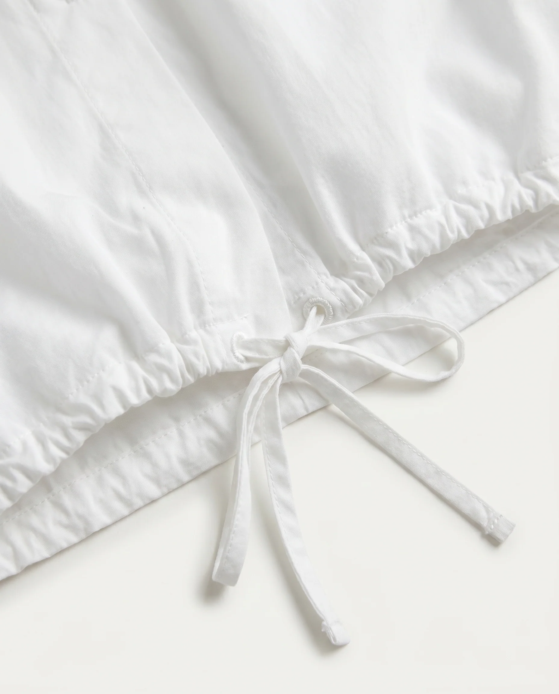 Button-Up Shirt with Ties White - Image 5