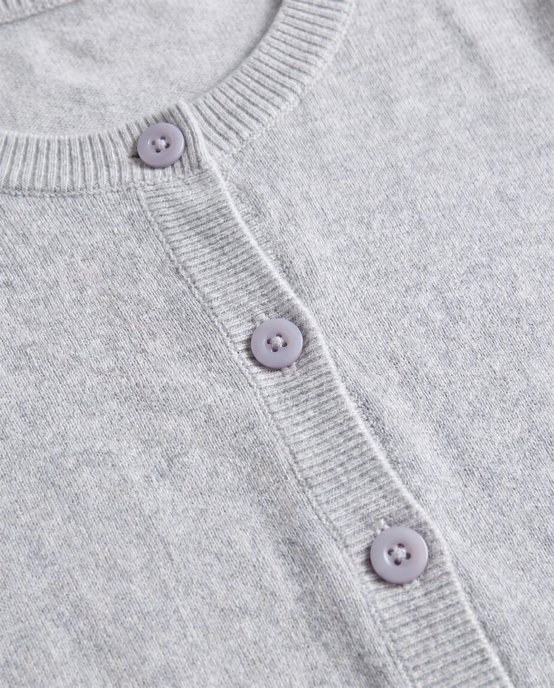 Classic Button Front Cardigan Gray - Image 5