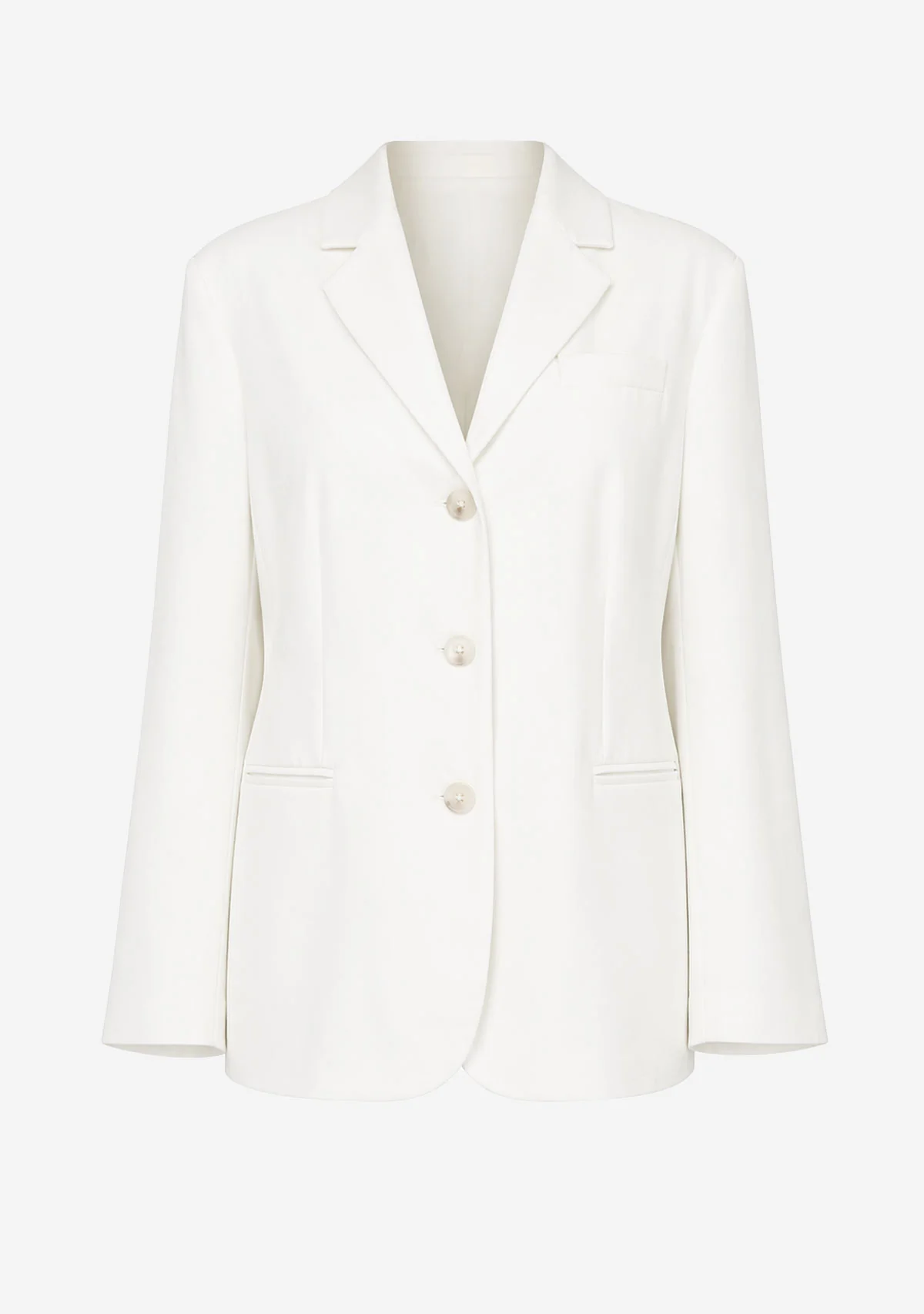 Classic Tailored Blazer White - Image 6