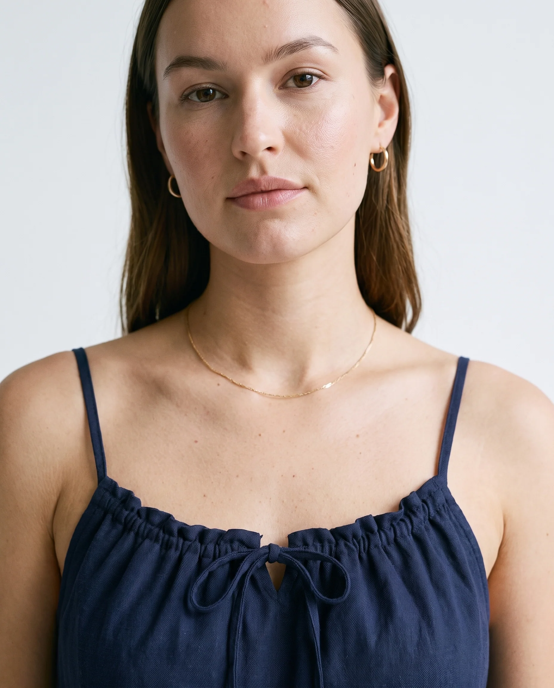 Clean Line Mini Dress Navy - Image 4