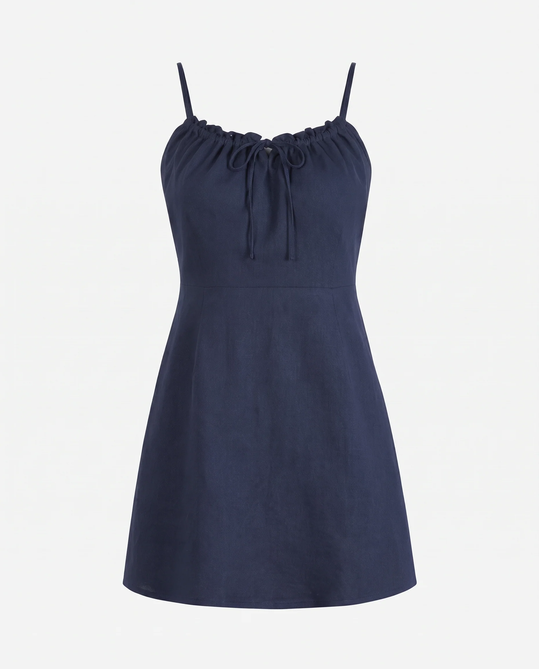 Clean Line Mini Dress Navy - Image 7