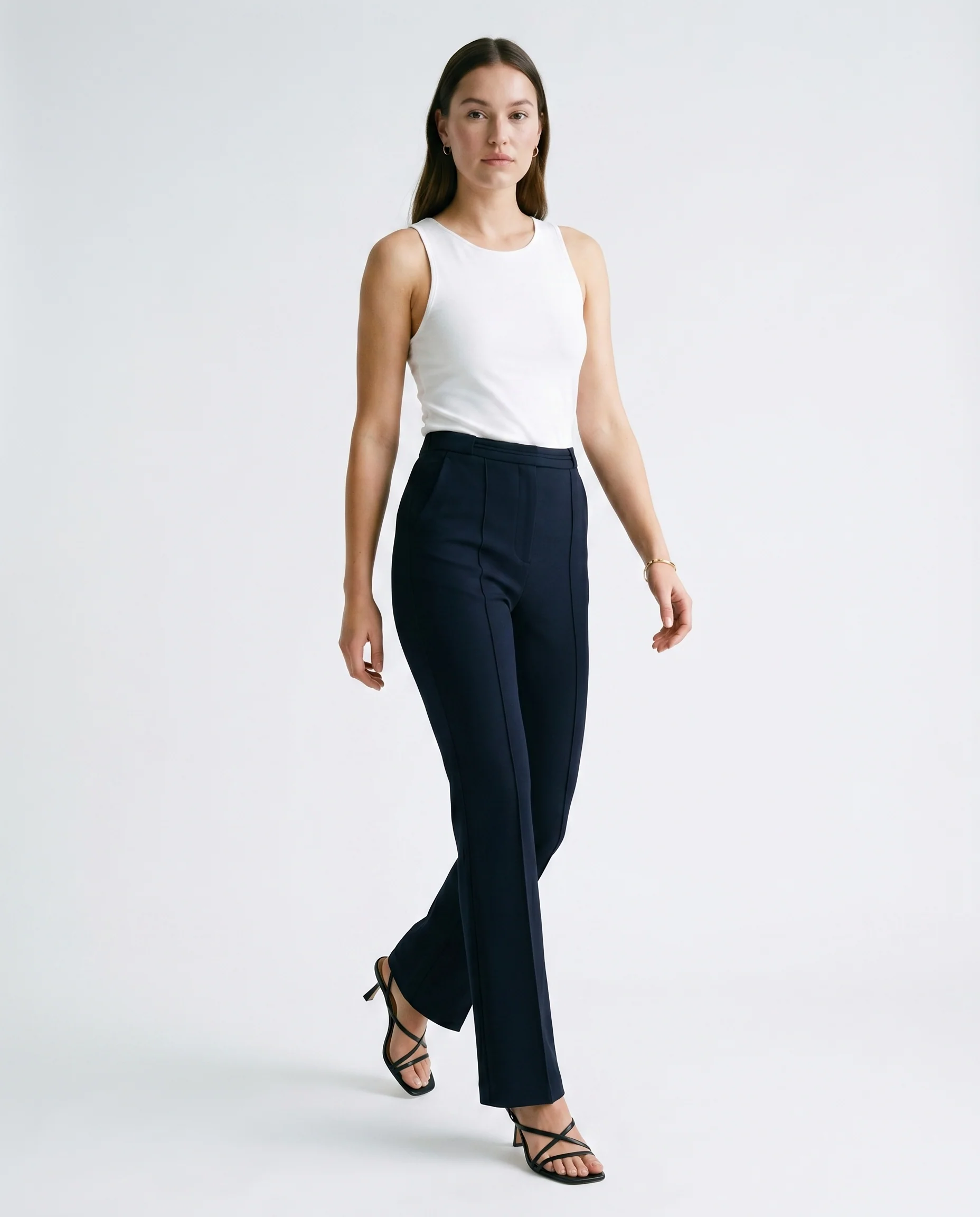 Cropped Flare Dress Pants