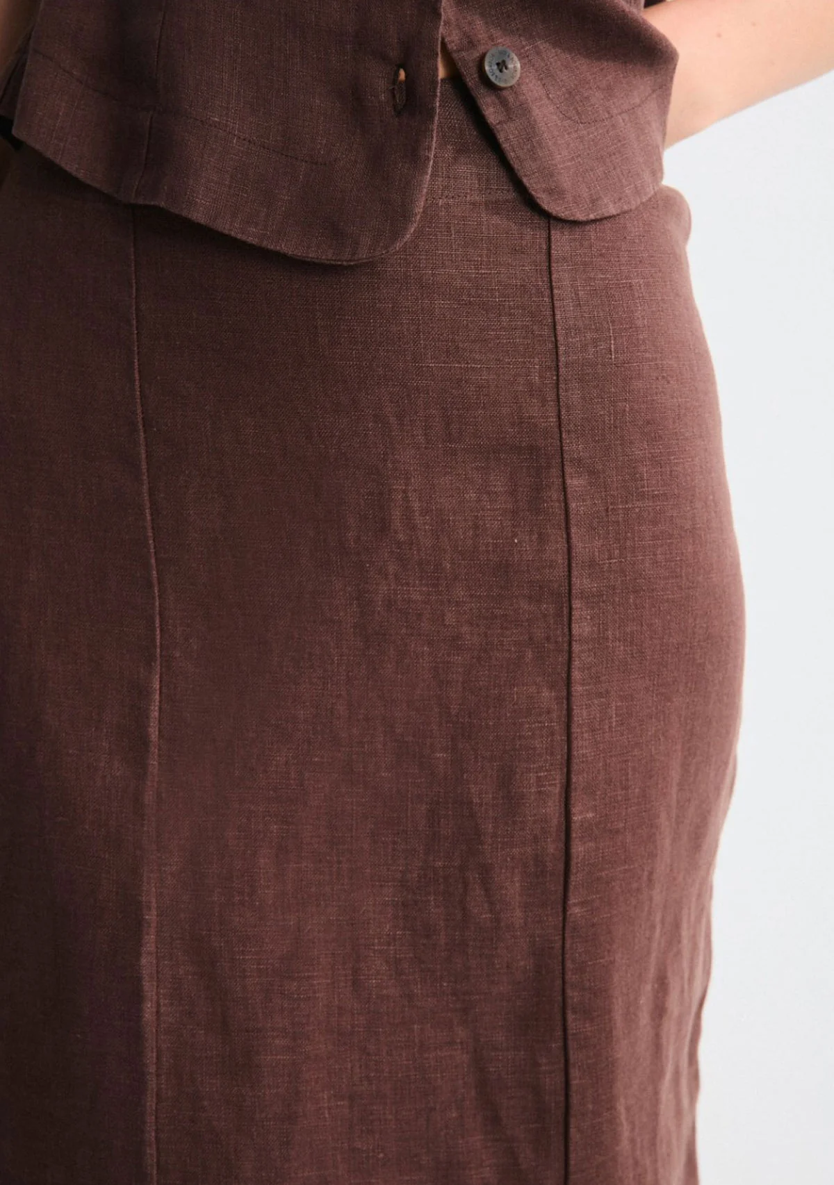 Cyra Skirt Brown - Image 3