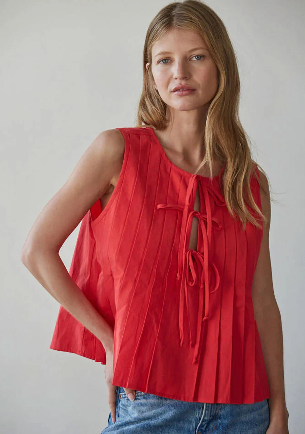 Davina Tie Top Red - Image 2
