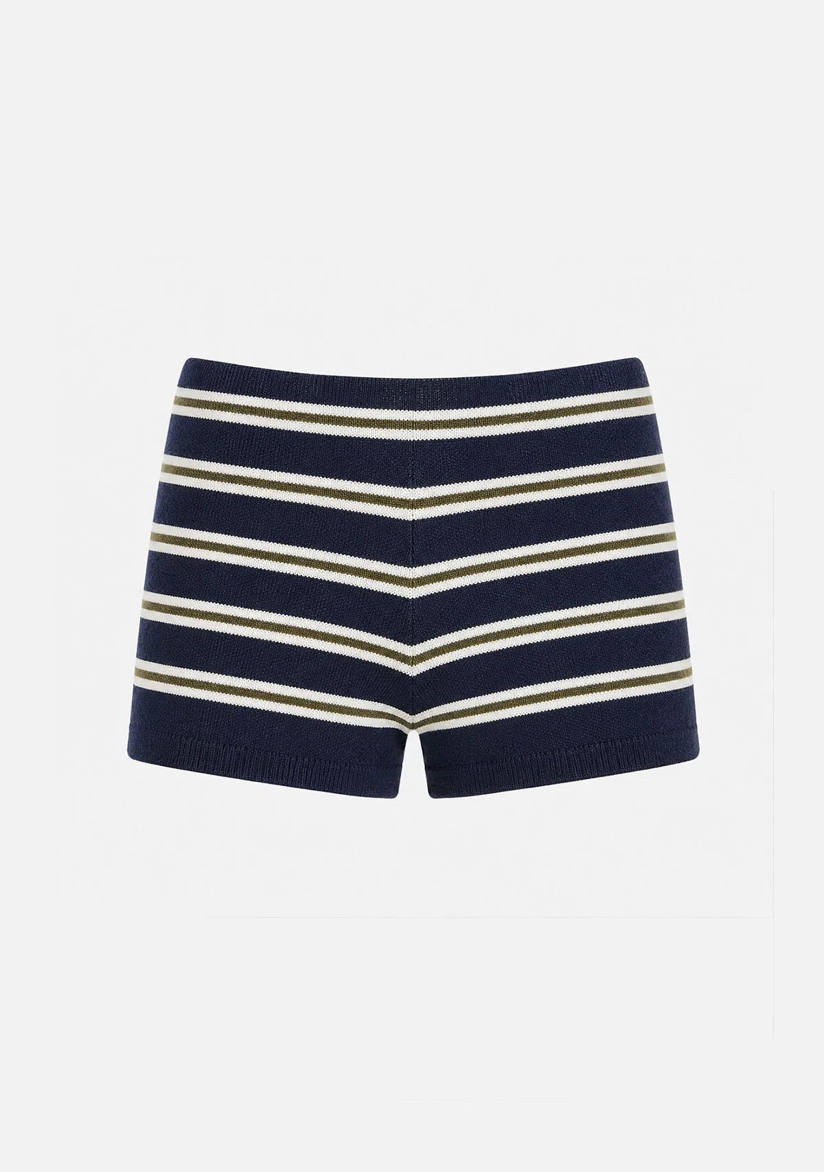 Delta Recycled Knit Short Navy Stripe