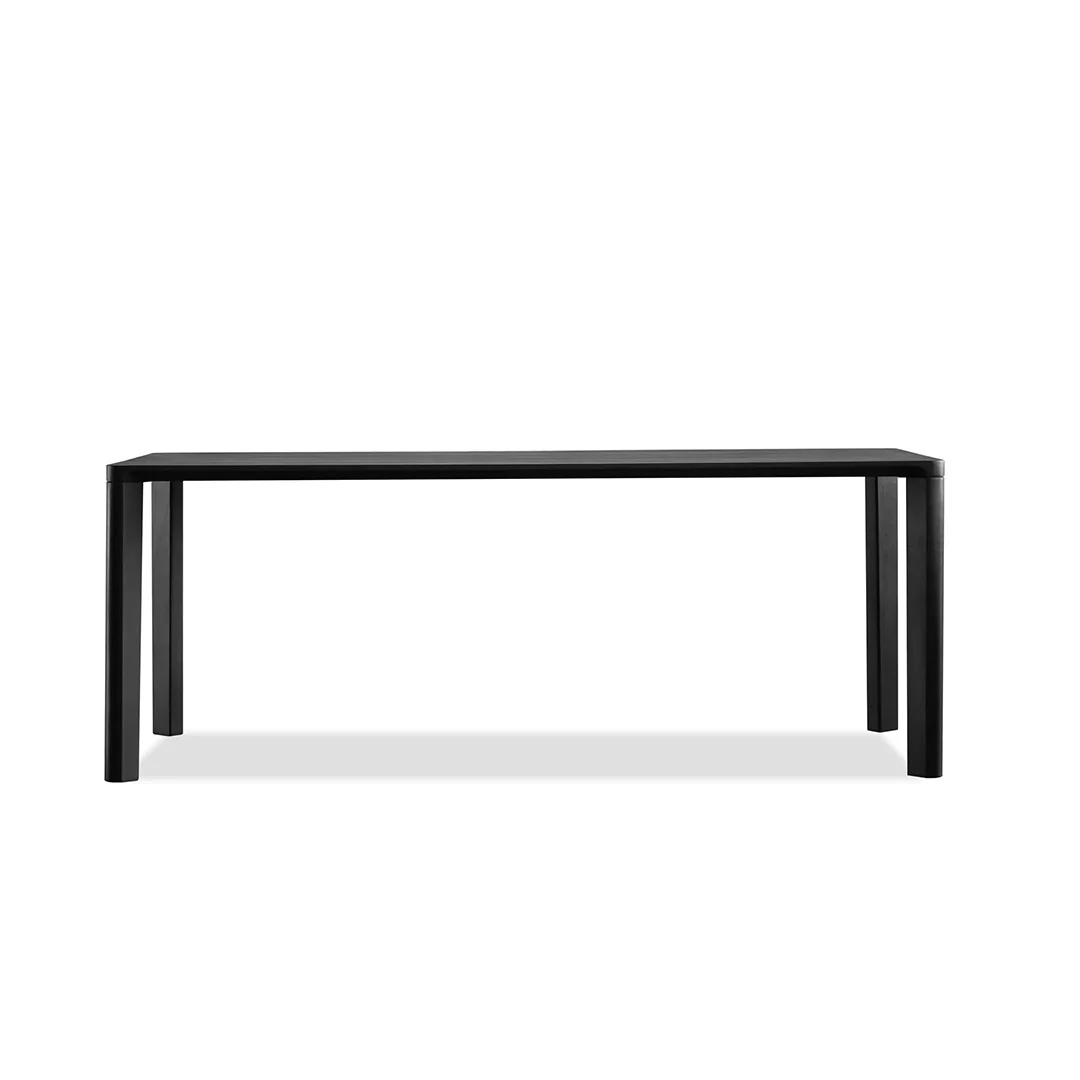 PLANK Dining Table Black Soot Teak, - Image 2