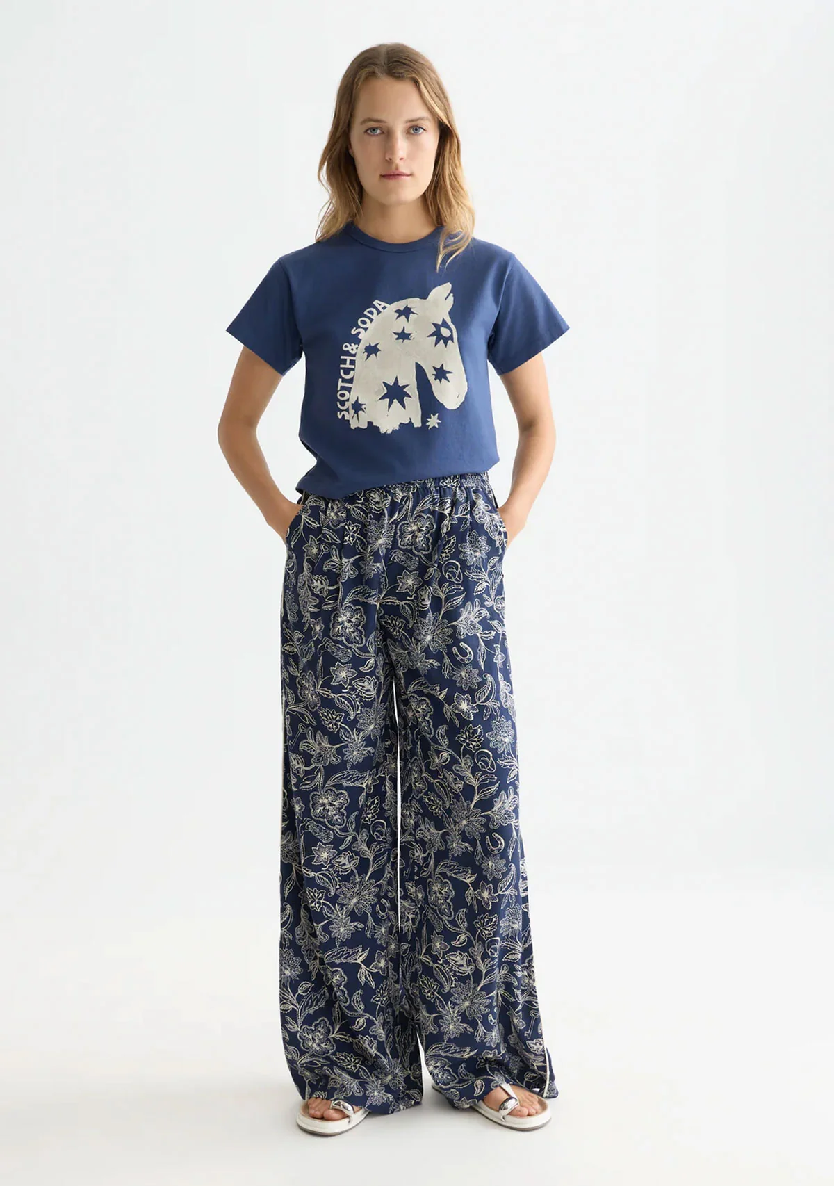 Eleni All Over Printed High Waist Pants - Image 2
