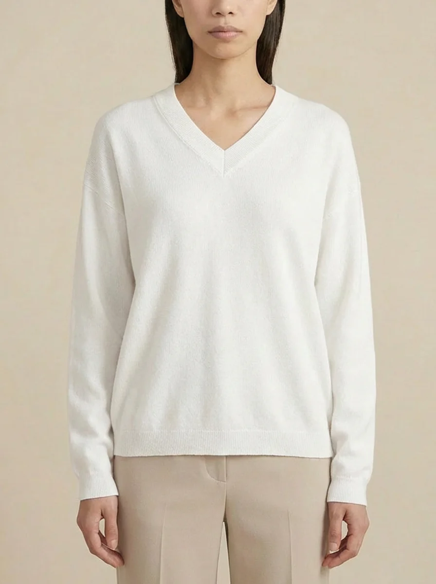 Elizabeth LS VNeck Sweater