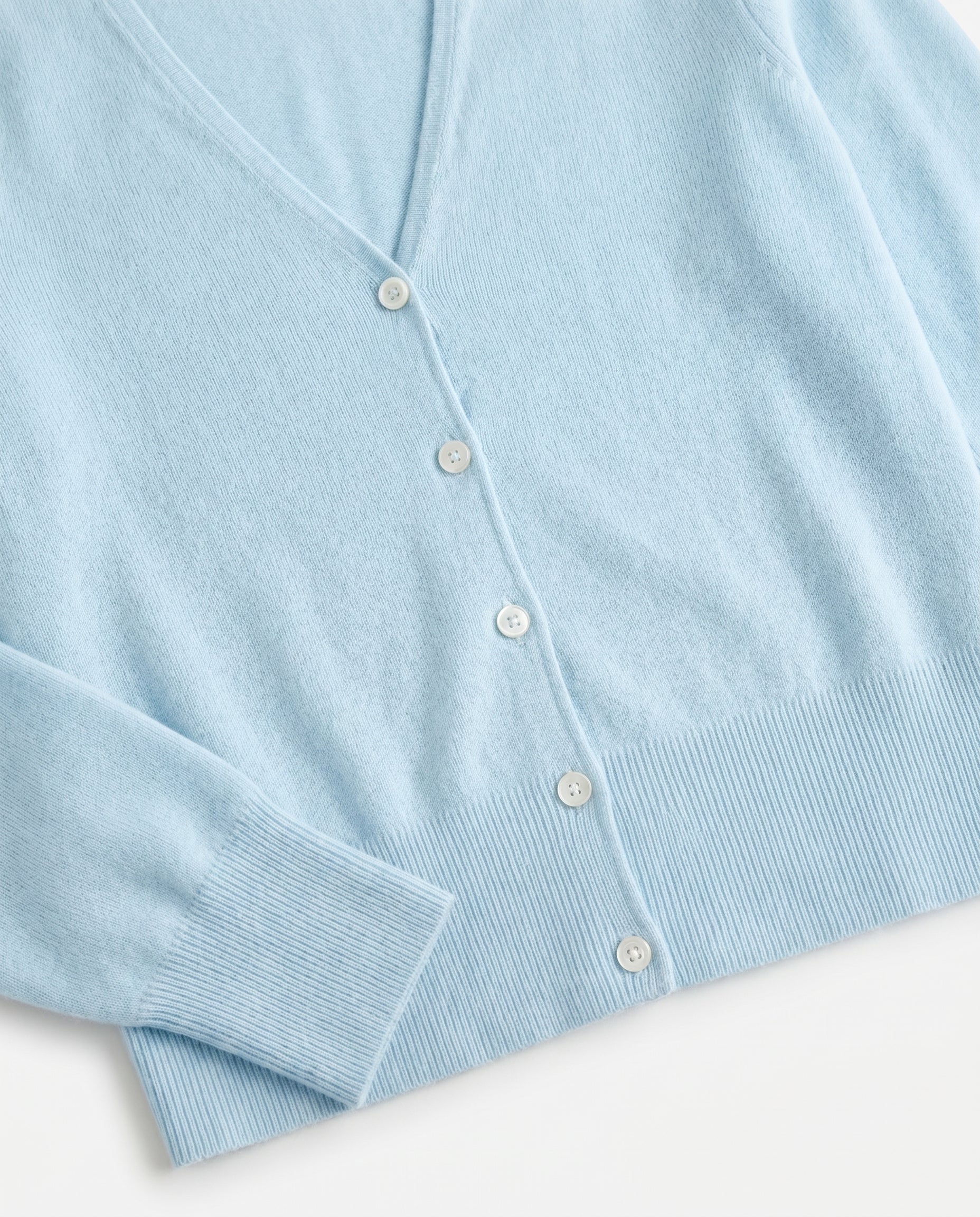 Essential Knit Cardigan Aqua - Image 4