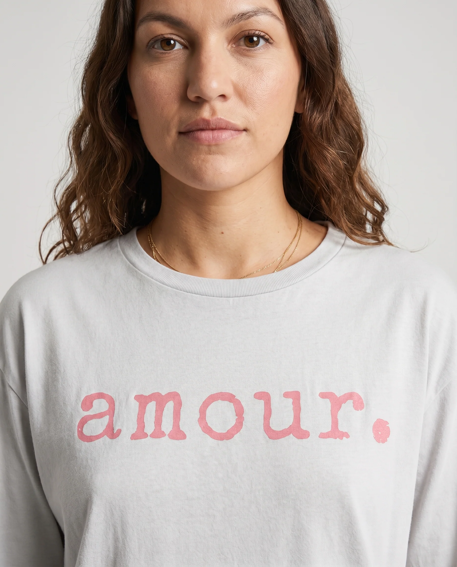 Everyday Cotton Tee Long Sleeve White - Image 3
