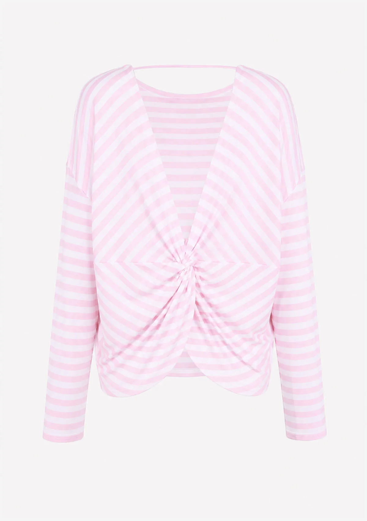 Fine Knit Top Pink Stripe - Image 5