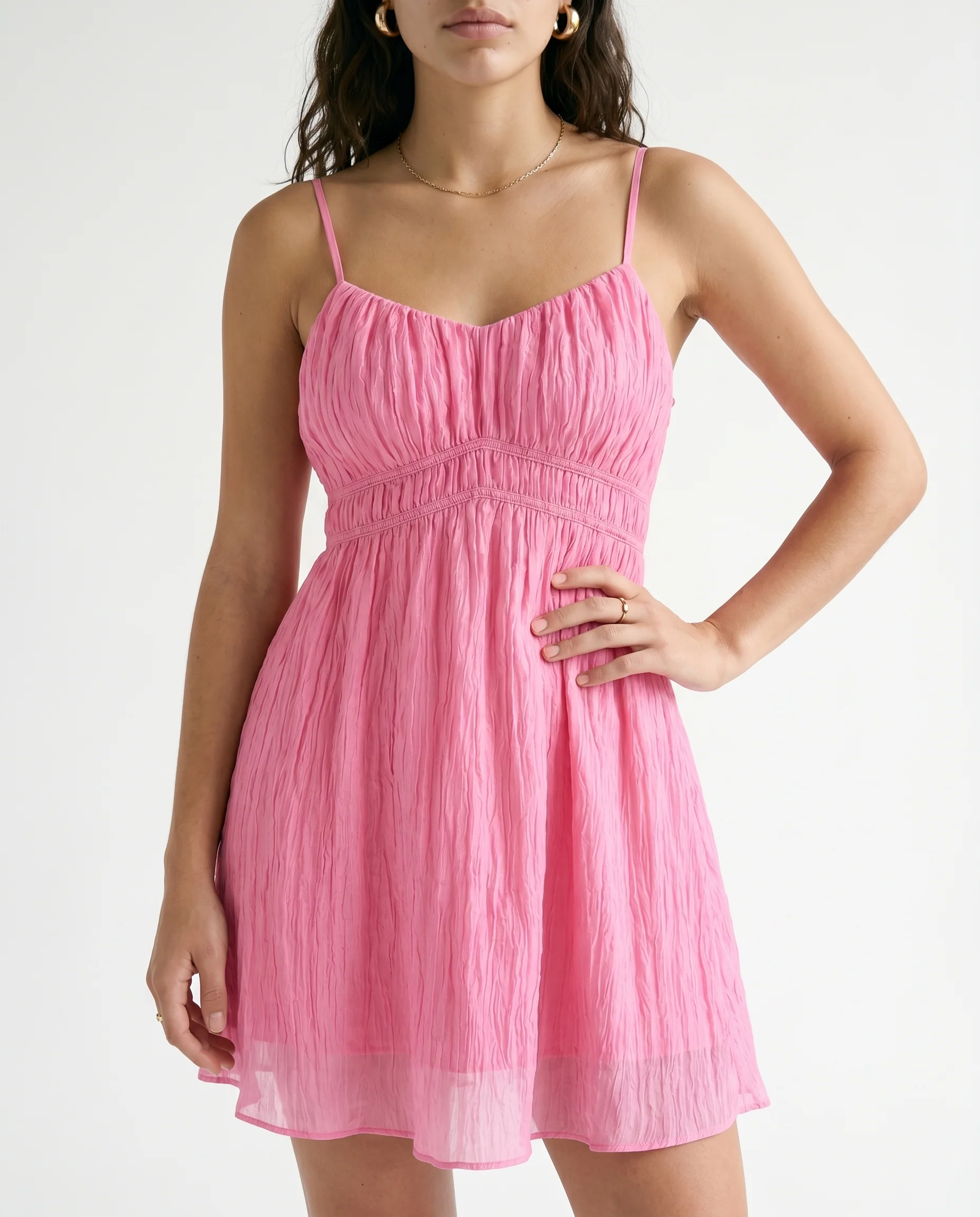 Flowy Maxi Dress Pink - Image 5