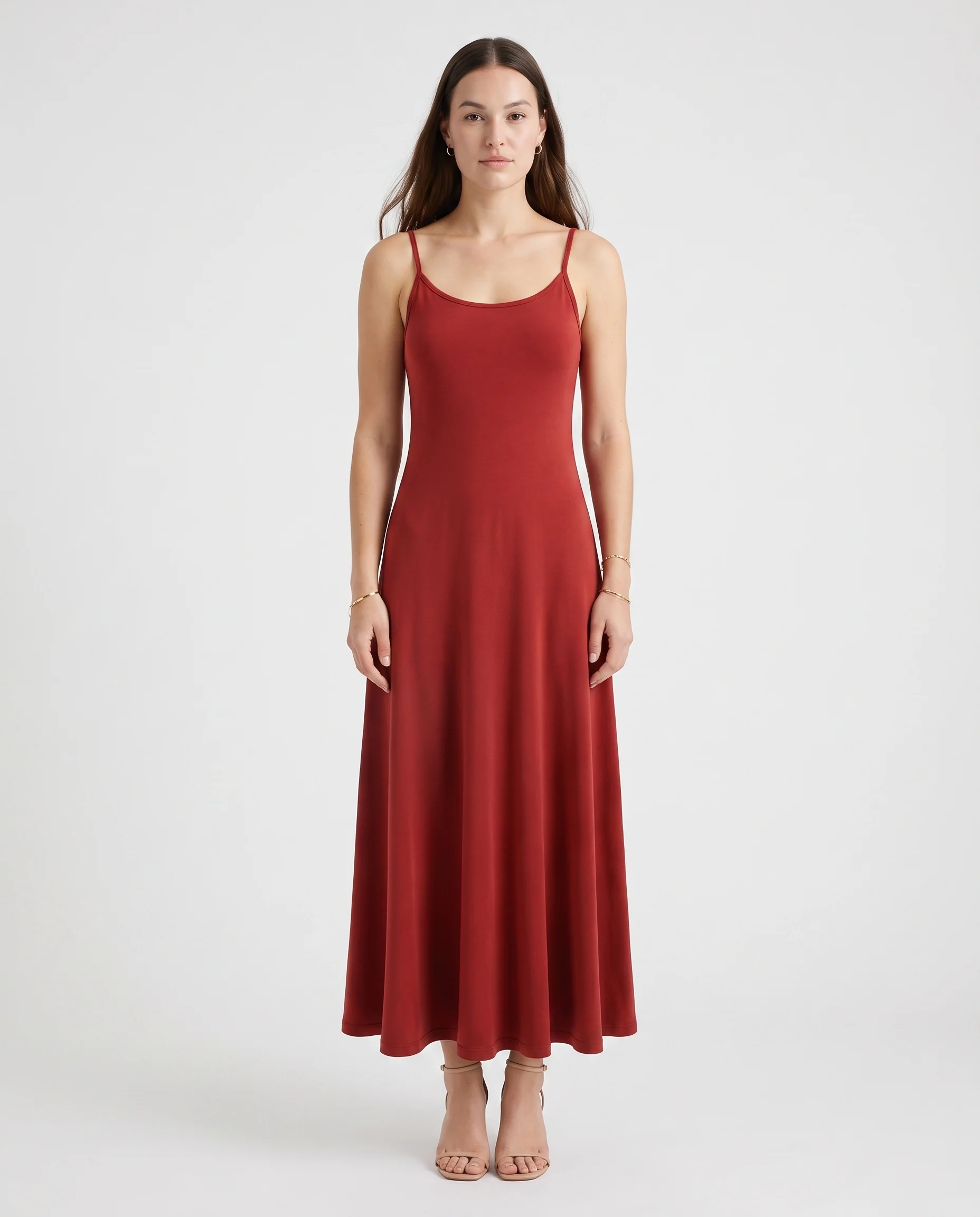 Flowy Maxi Dress Red - Image 5