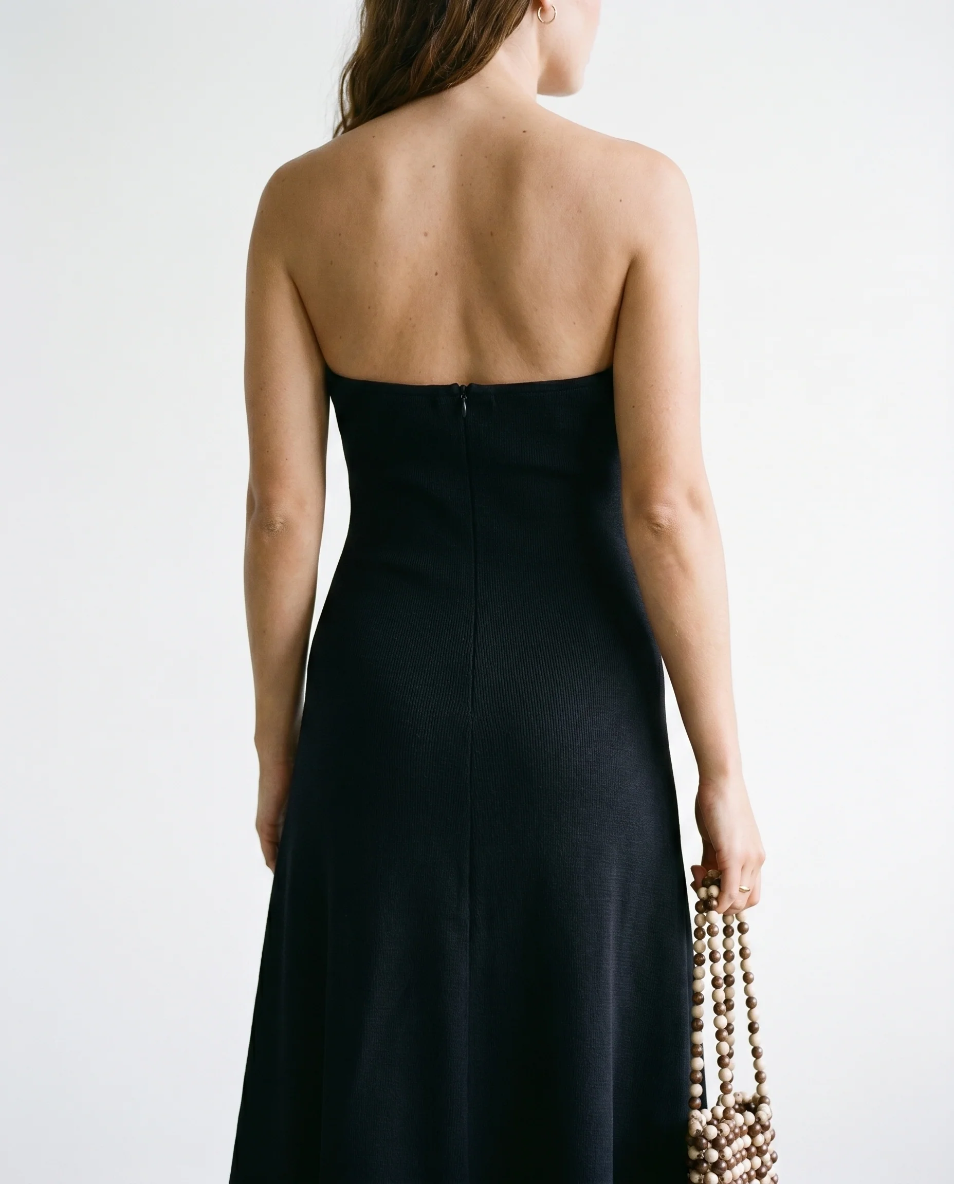 Halter Midi Dress Black - Image 3