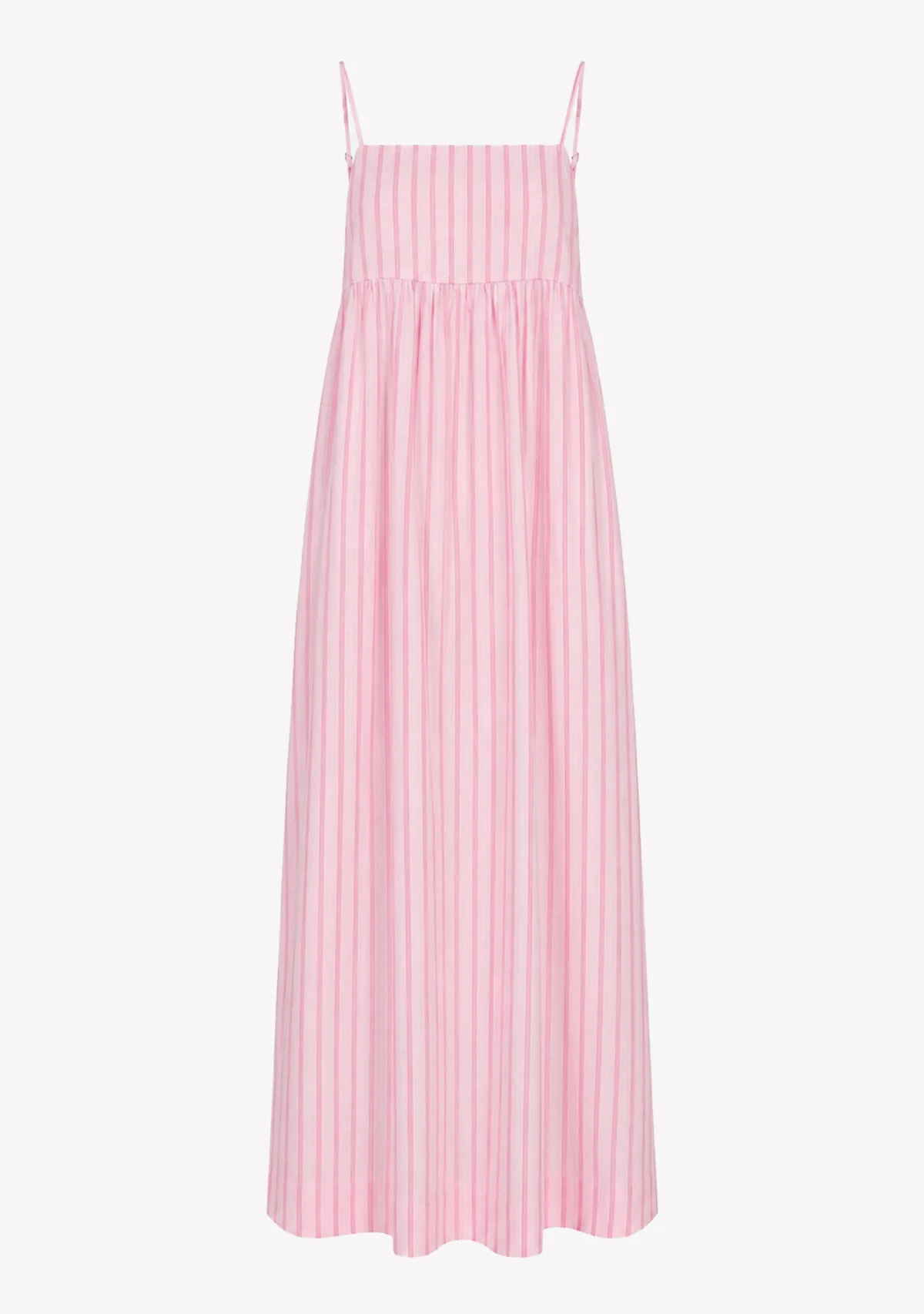 Jx Almira Linen Blend Long Dress Pink Lady Fiji Flower