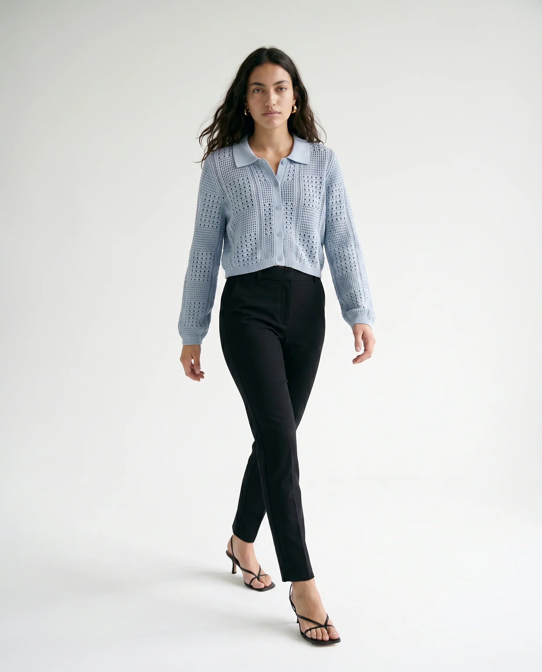 Jx sue Polo Neck Knit Skyway Blue - Image 6