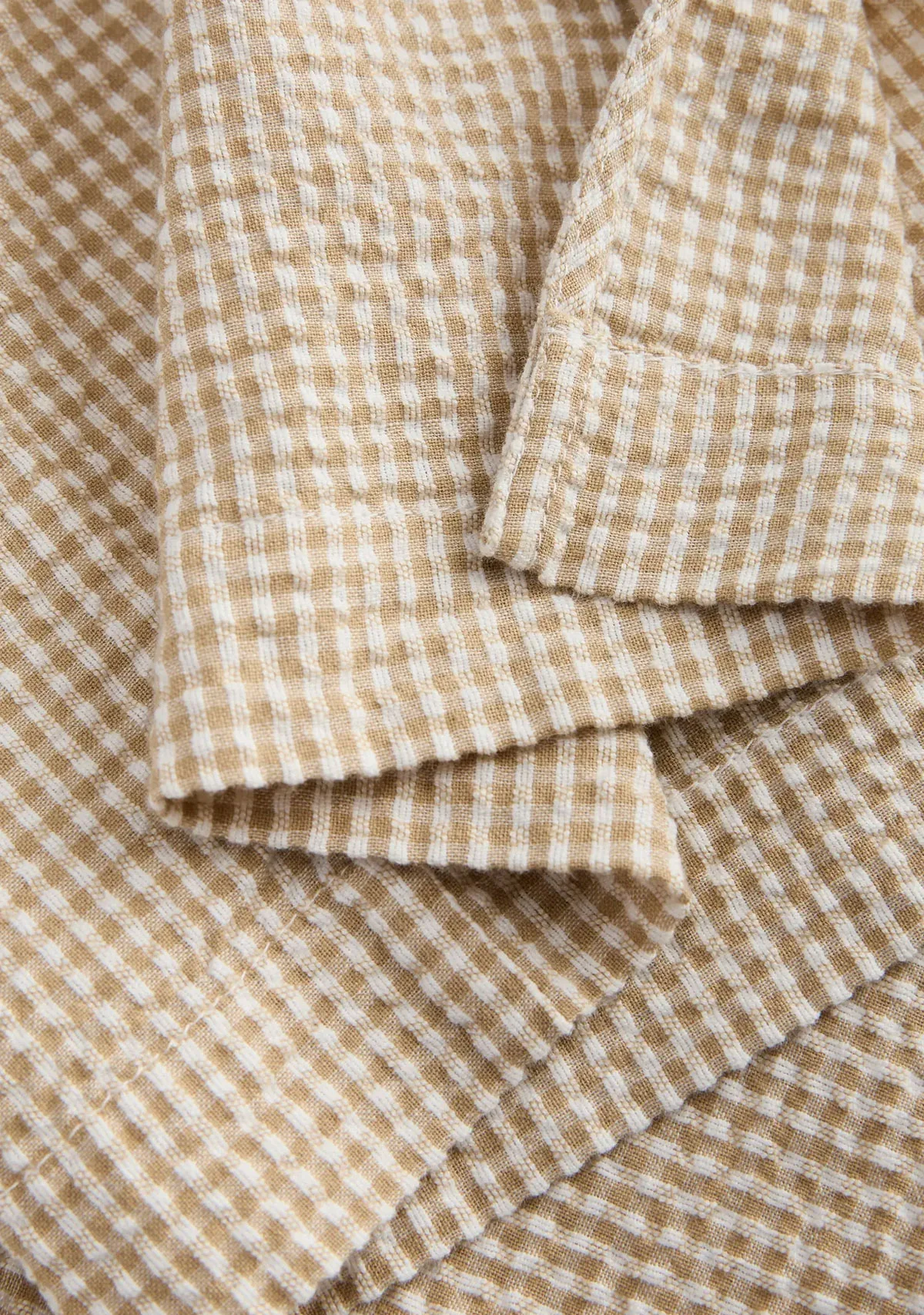 Jx zoe Seersucker Tie Shirt Cornstalk White - Image 6
