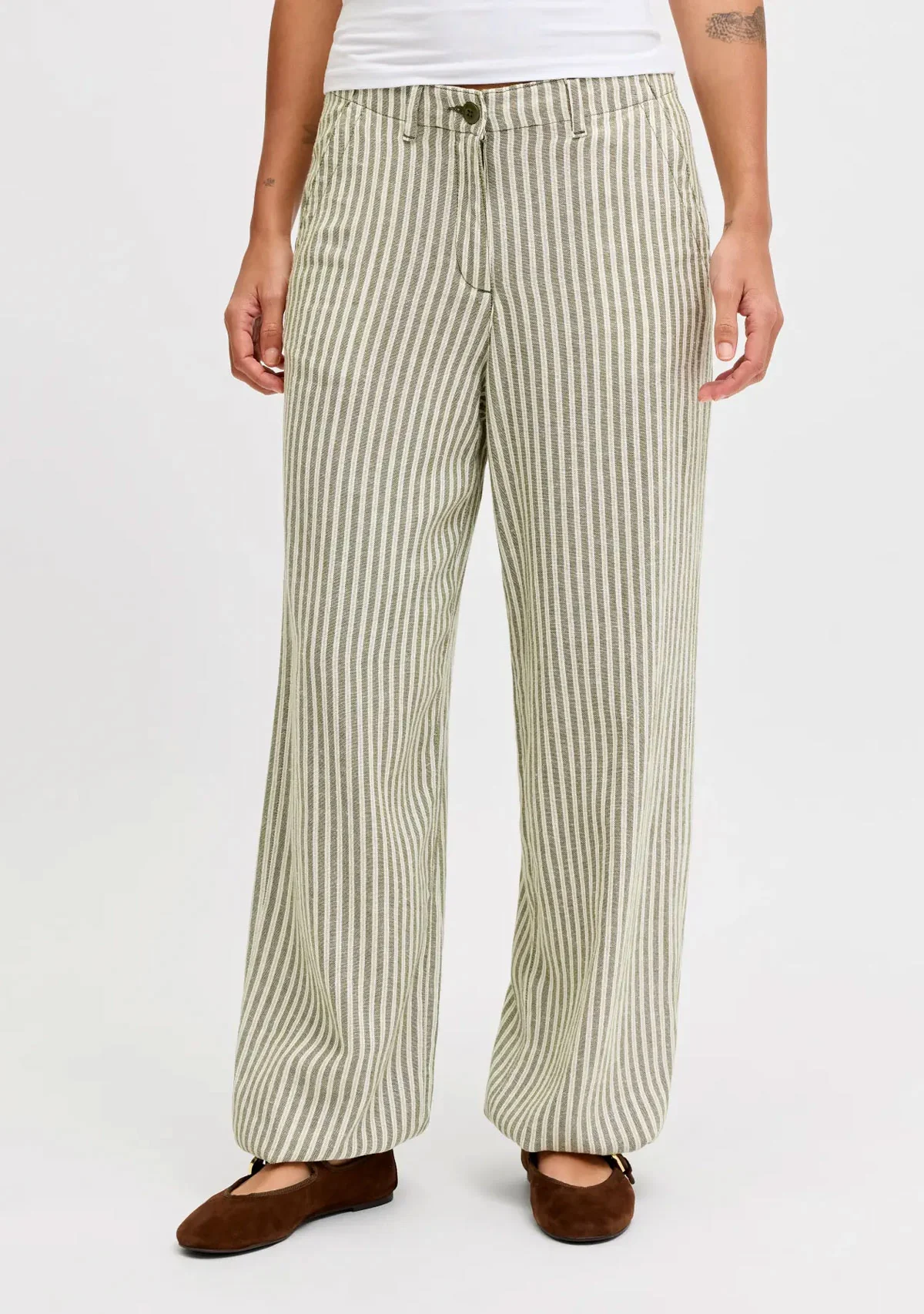 Jxemily Raya Mw Pant Pnt 32" Olive Branch - Image 2