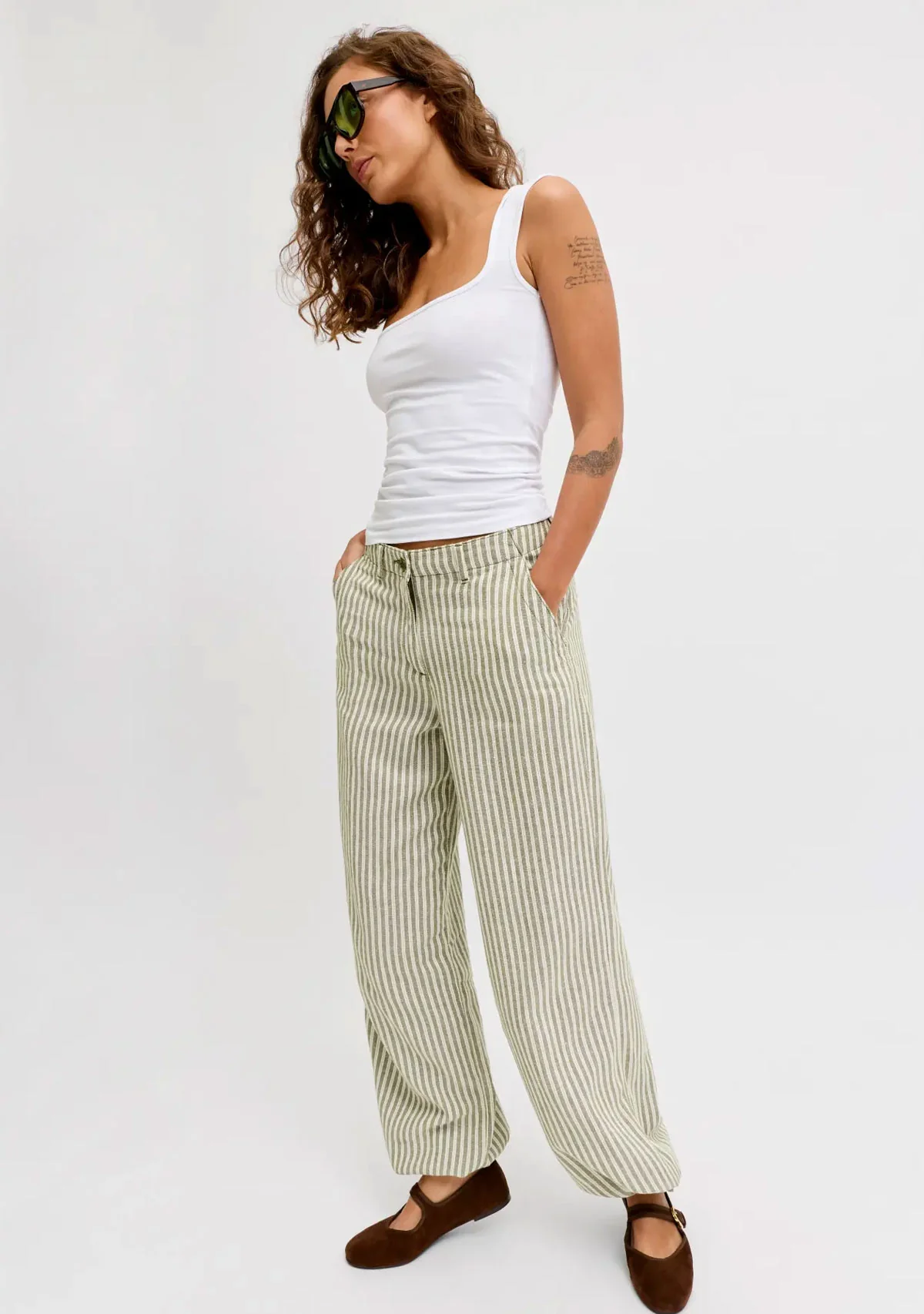 Jxemily Raya Mw Pant Pnt 32" Olive Branch - Image 3