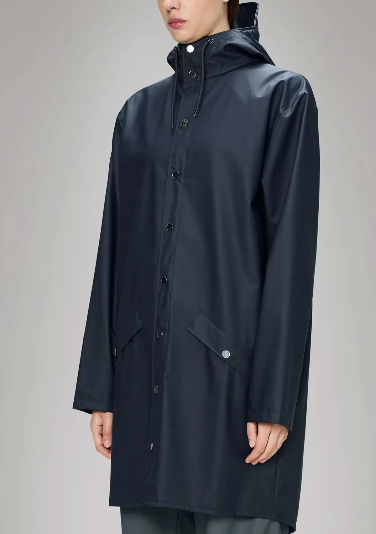 Long Jacket W3 Navy - Image 3
