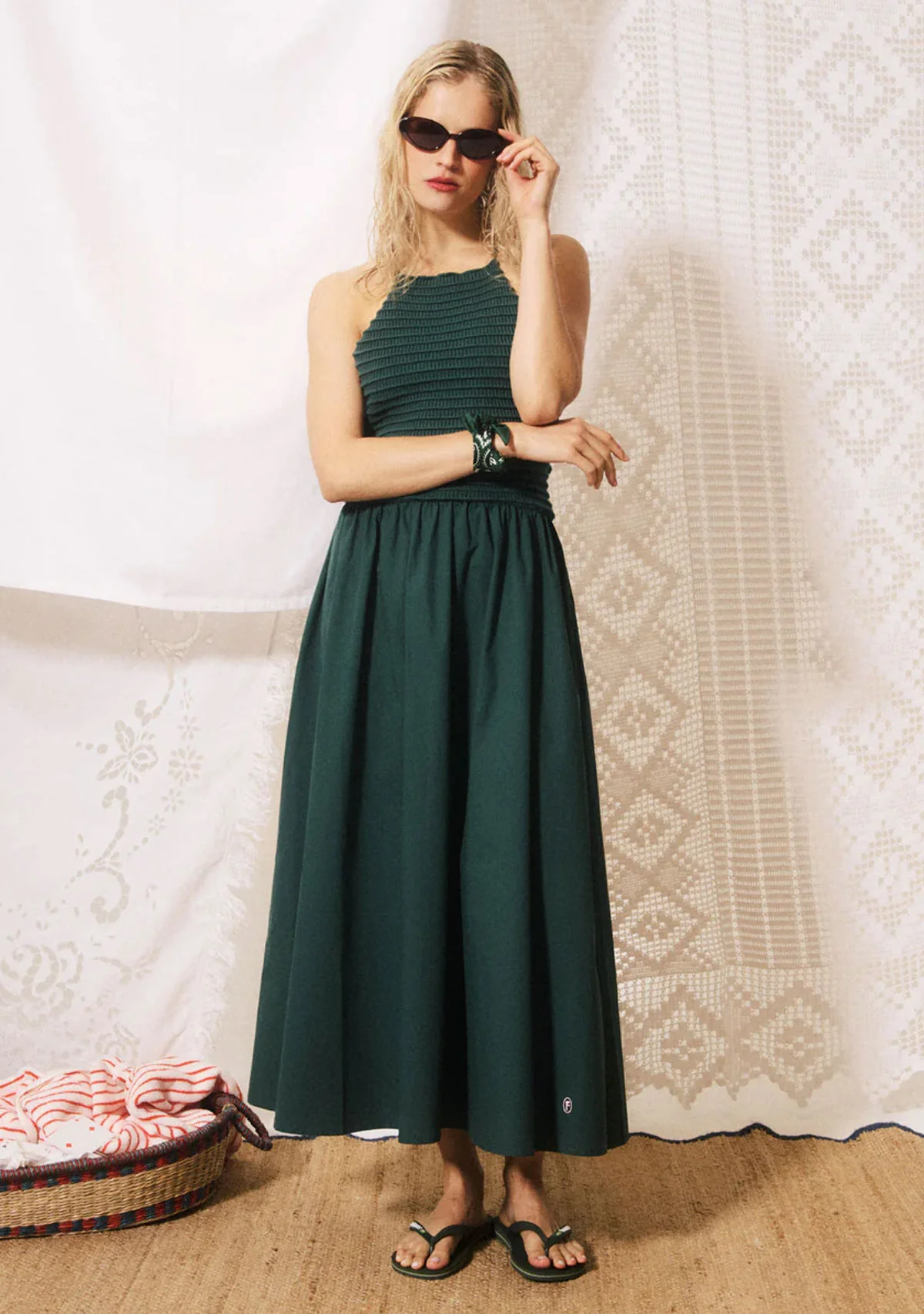 Lucia Dress Vert Rivage - Image 2