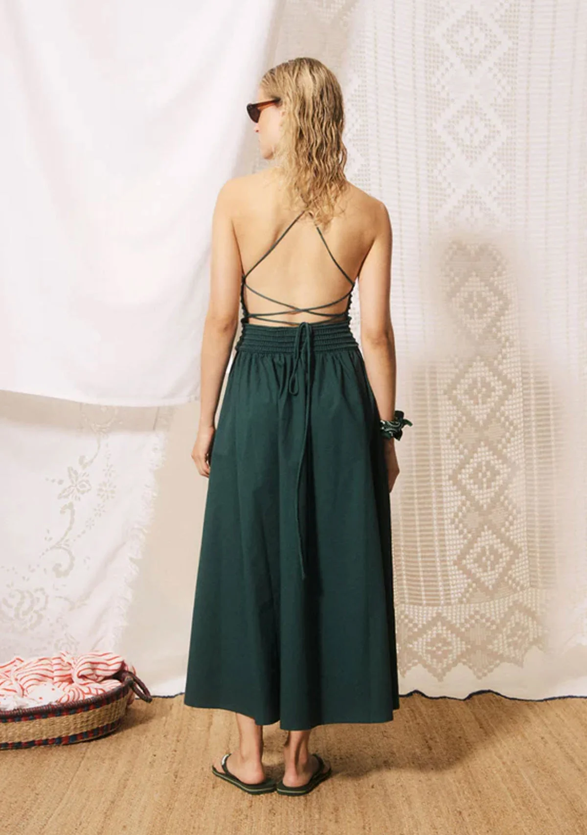 Lucia Dress Vert Rivage - Image 3
