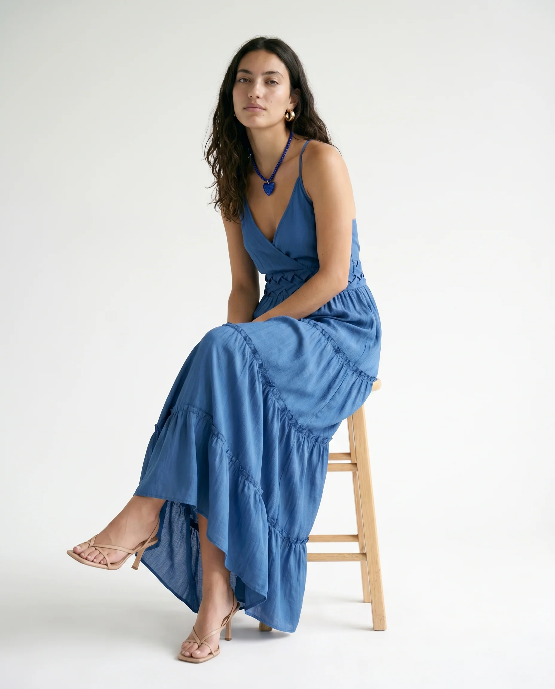 Lyla Dress Blue - Image 3