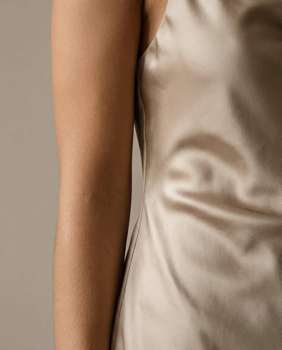 Mari Satin Slip Dress Laurel Green - Image 4