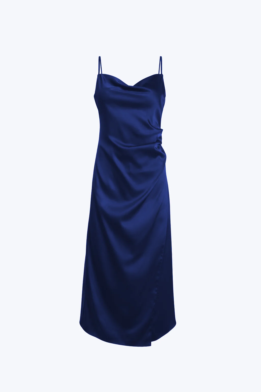 Mari Satin Slip Dress Midnight - Image 5