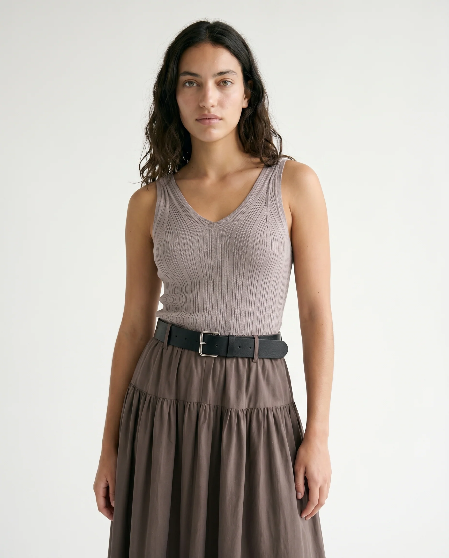 Marled Sleeveless Knit Dress Marled - Image 5