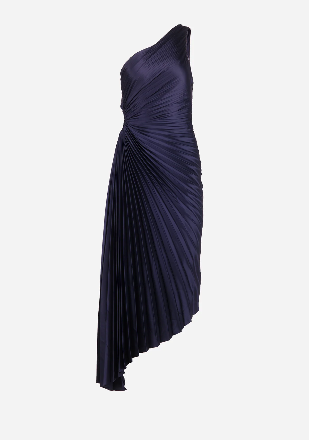 Olympia Asymmetrical Pleated Maxi Dress - Image 5