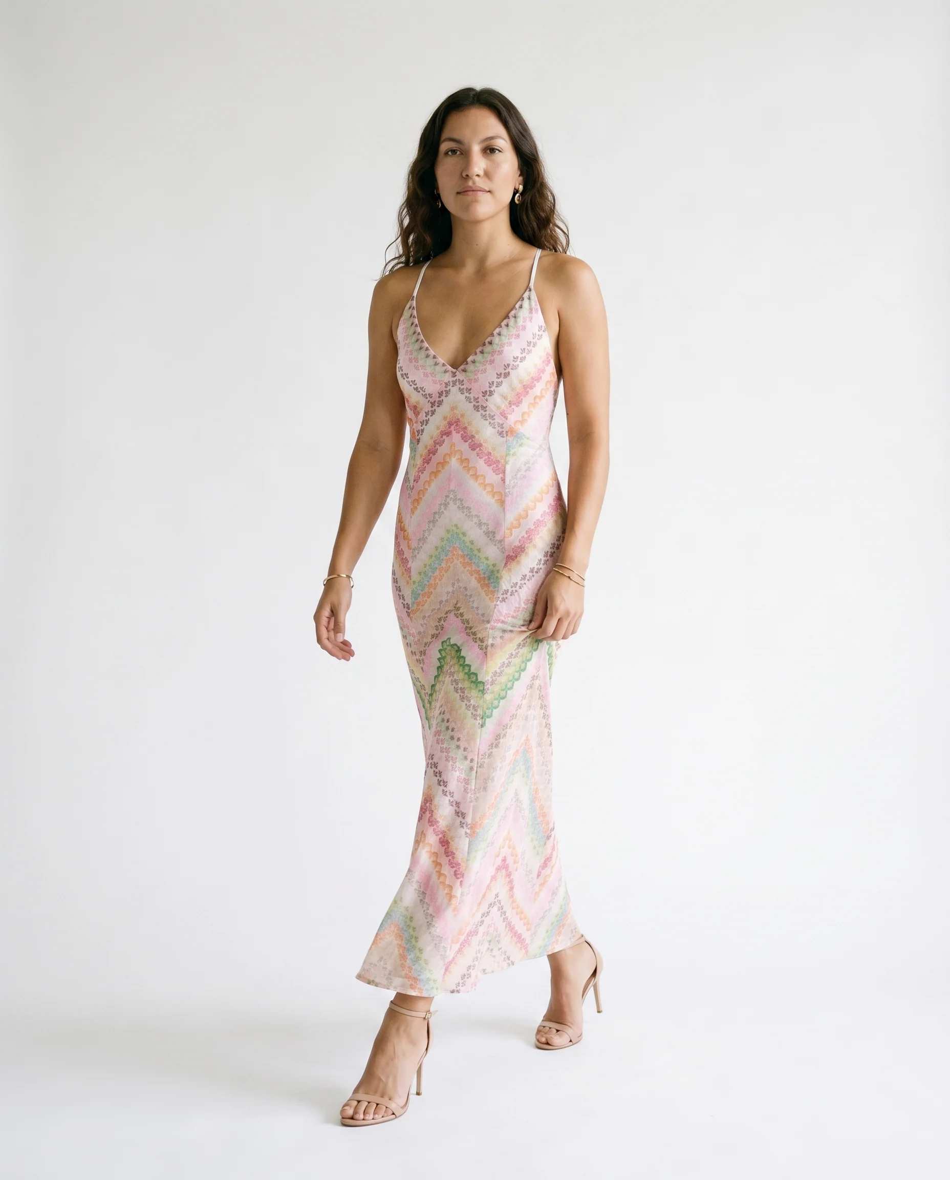 Patterned Maxi Dress Print - Image 2