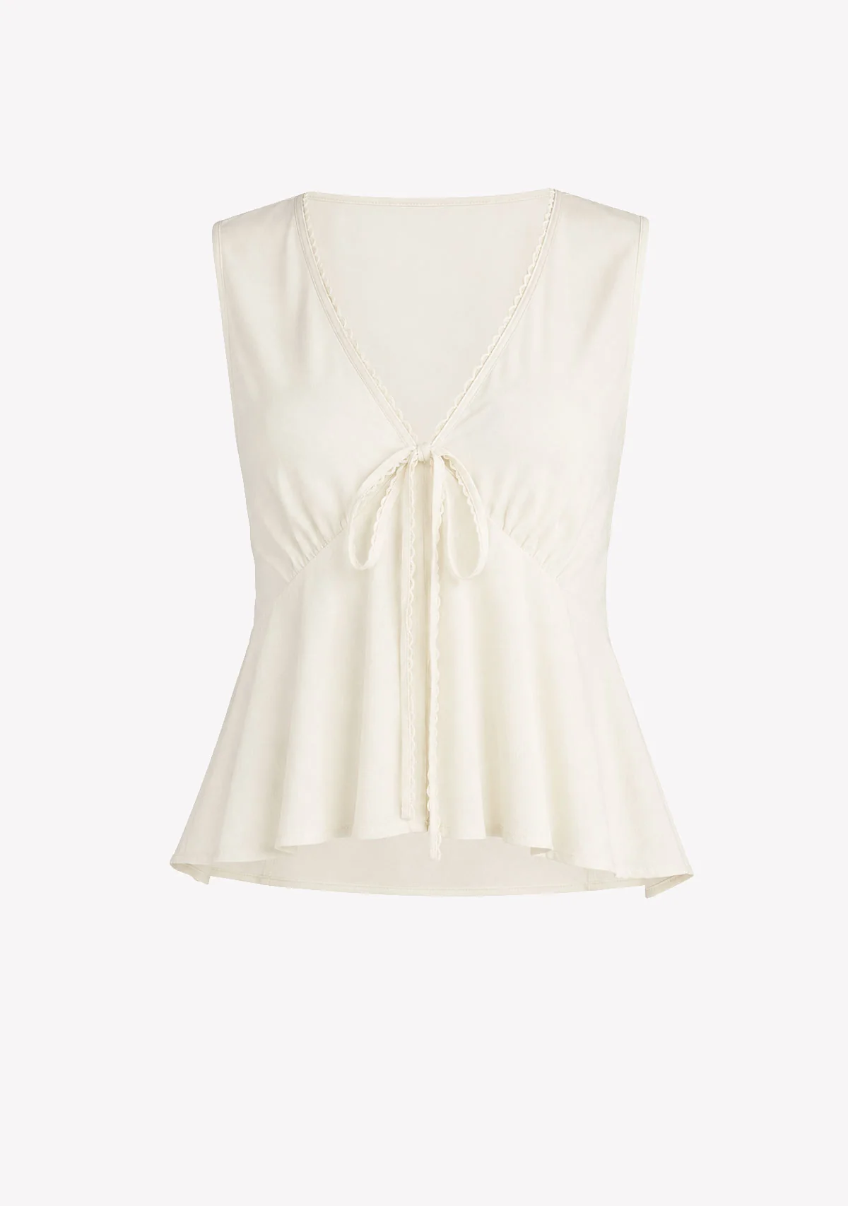 Peplum Wrap Top White - Image 6