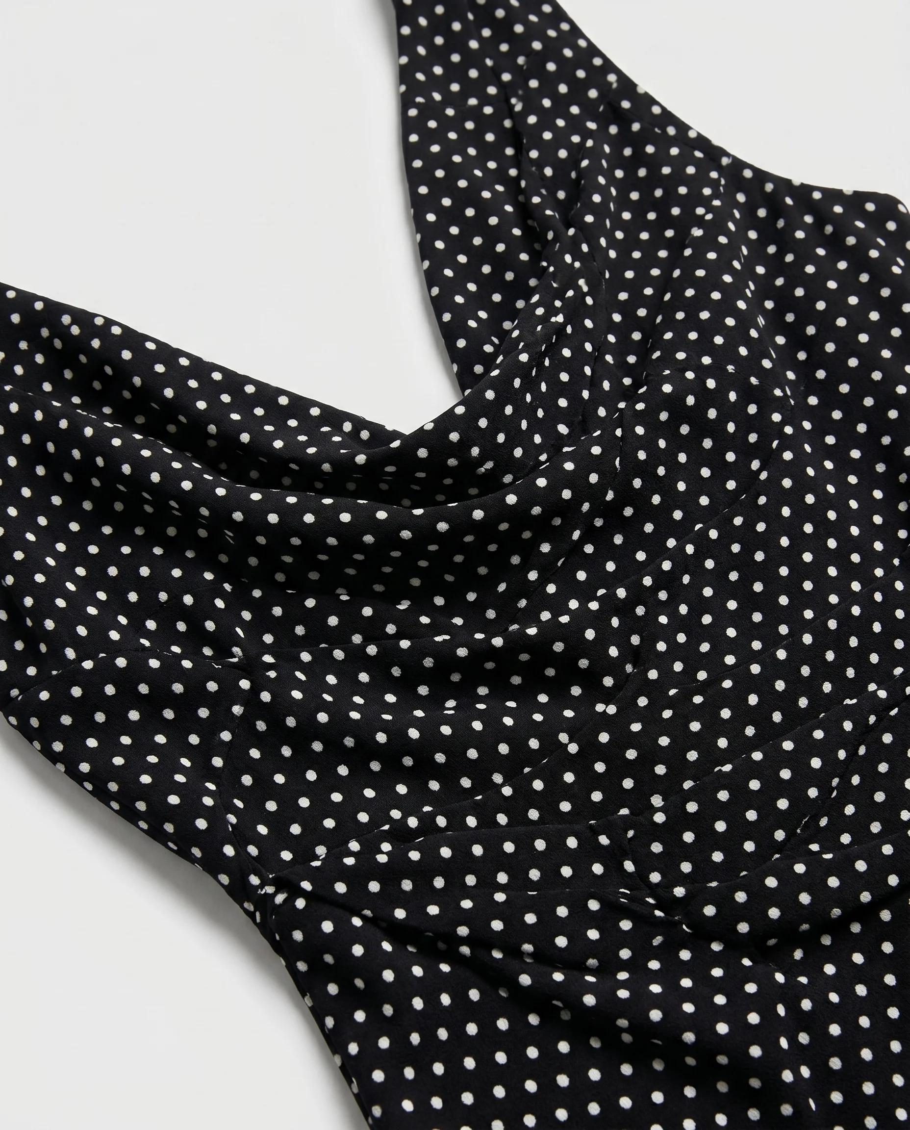 Polka Dot Dress Black/White - Image 7