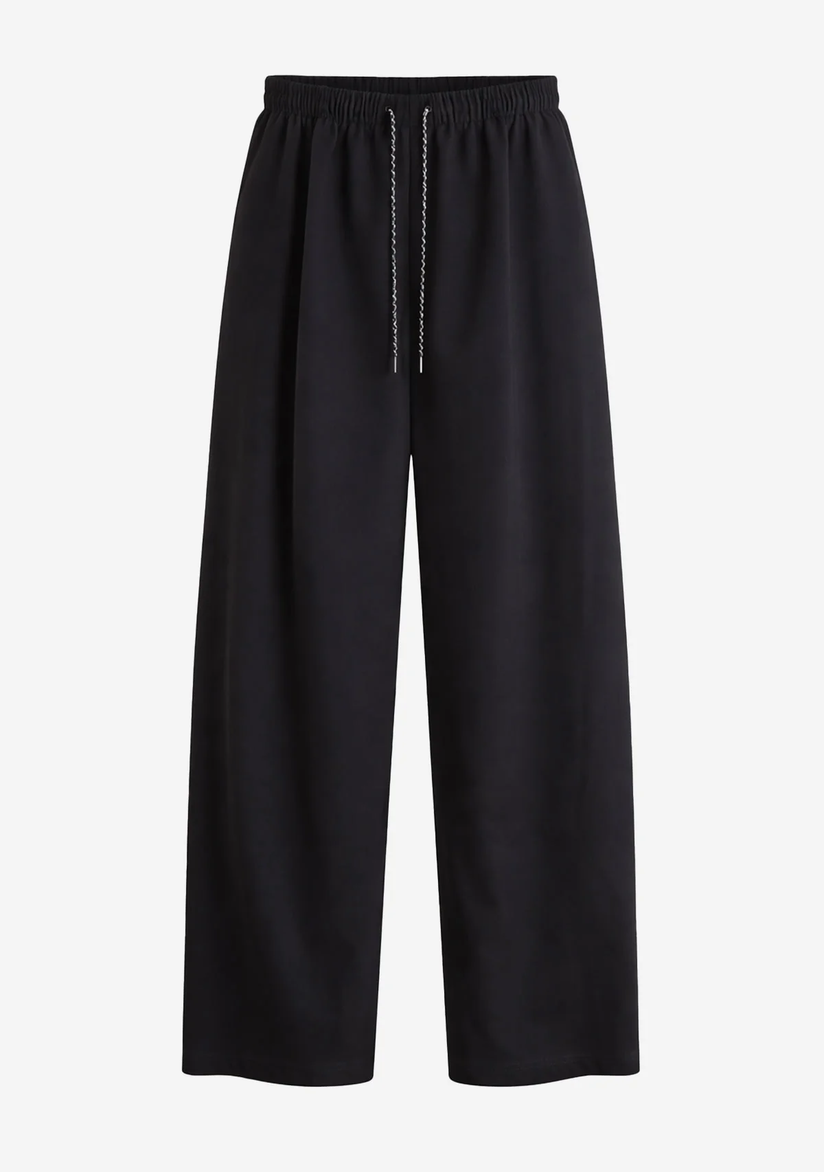 Relaxed Fit Black Trousers Black