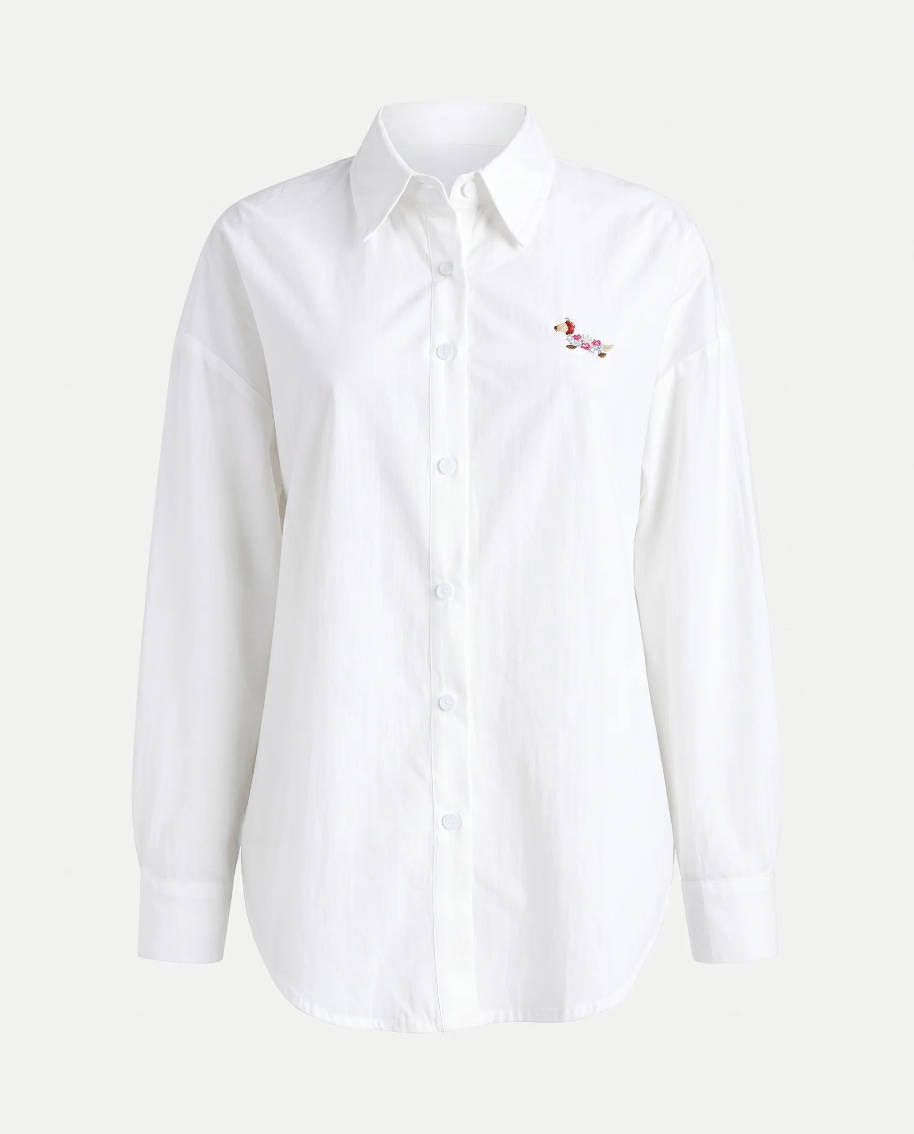 Relaxed Fit White Shirt White - Image 5