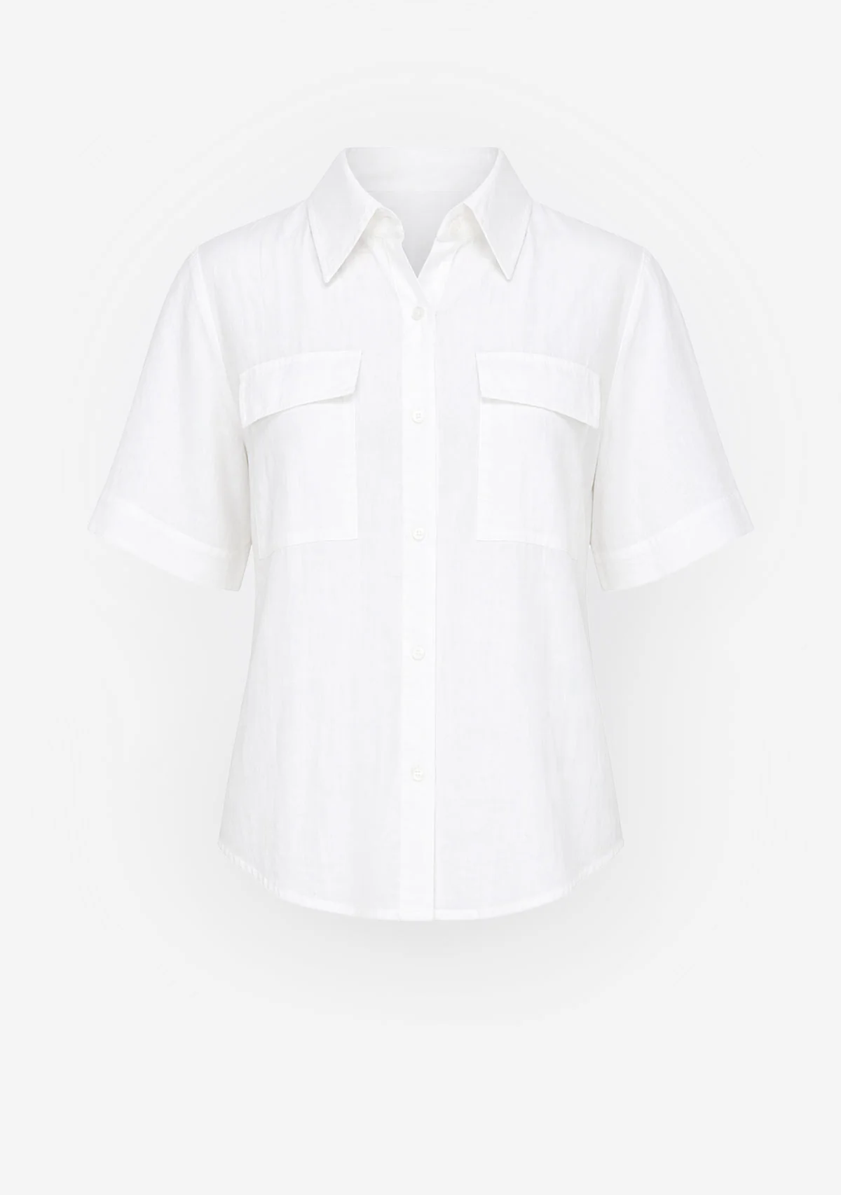 Relaxed Pocket Shirt White - Image 3