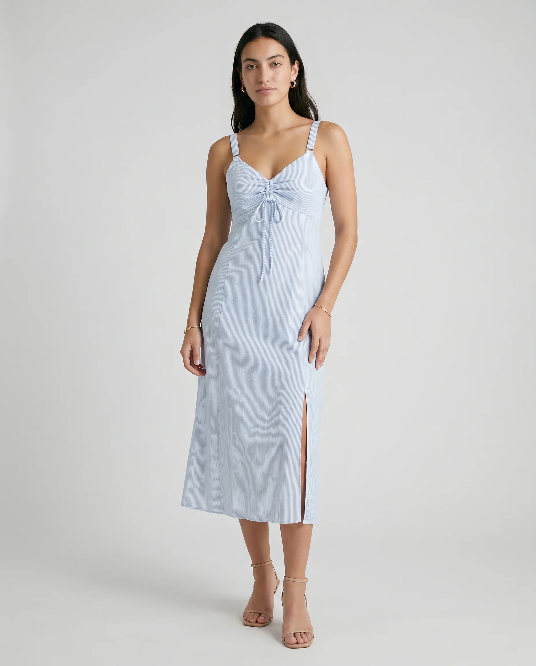 Renata Dress Blue Stripe