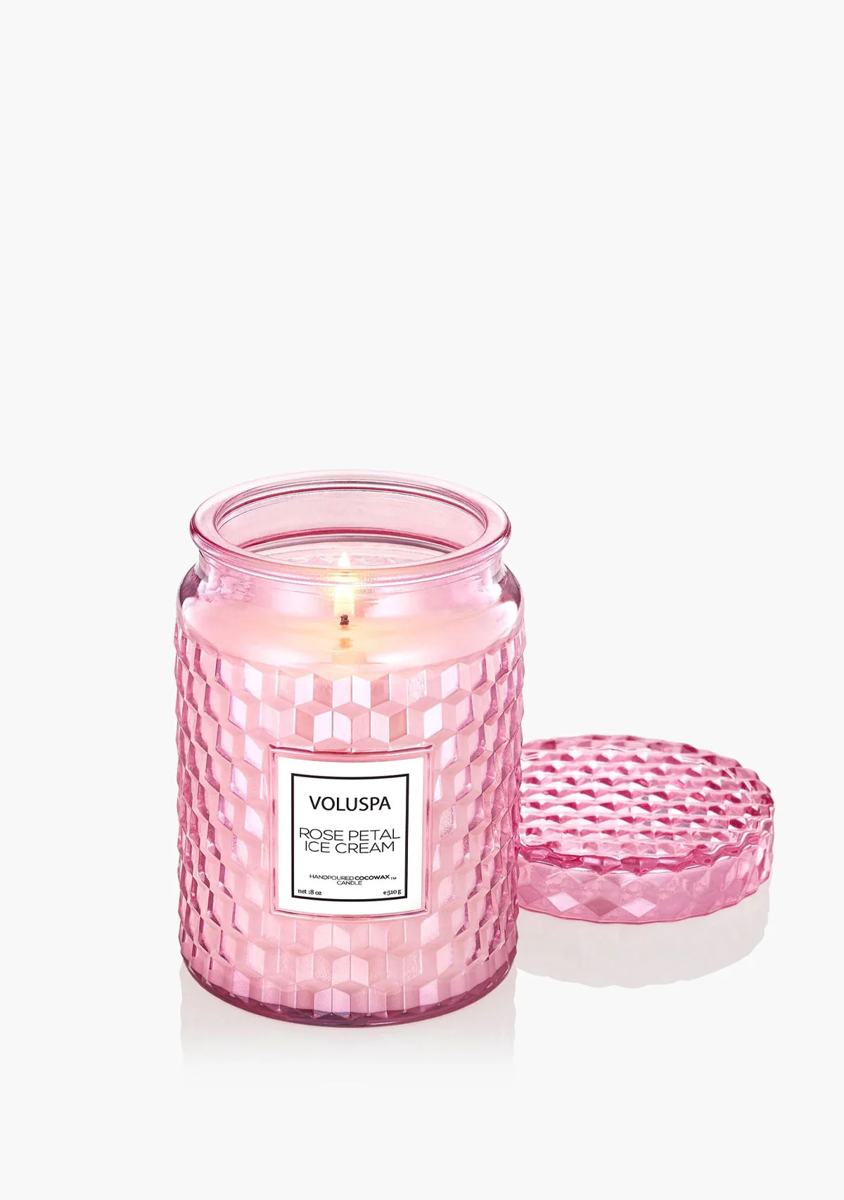 Rose Petal Ice Cream Large Jar Candle 18oz - Image 2