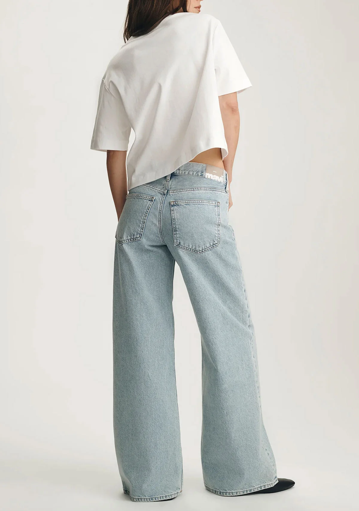 Sandy Extra Wide Bleached Classic Denim - Image 3