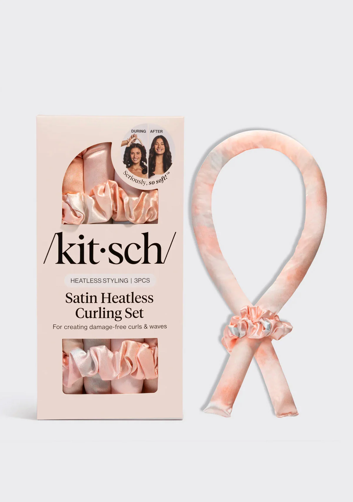 Satin Heatless Curling Set - Sunset Tie - Image 4