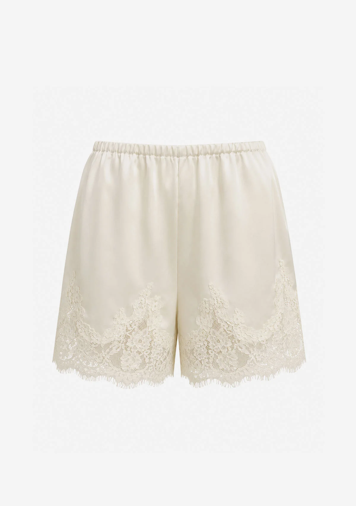 Satin Shorts Cream