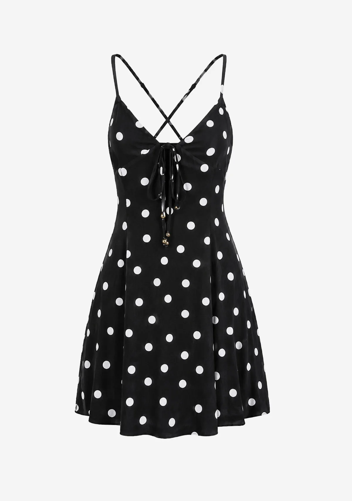 Sleeveless Mini Dress Black/Ivory