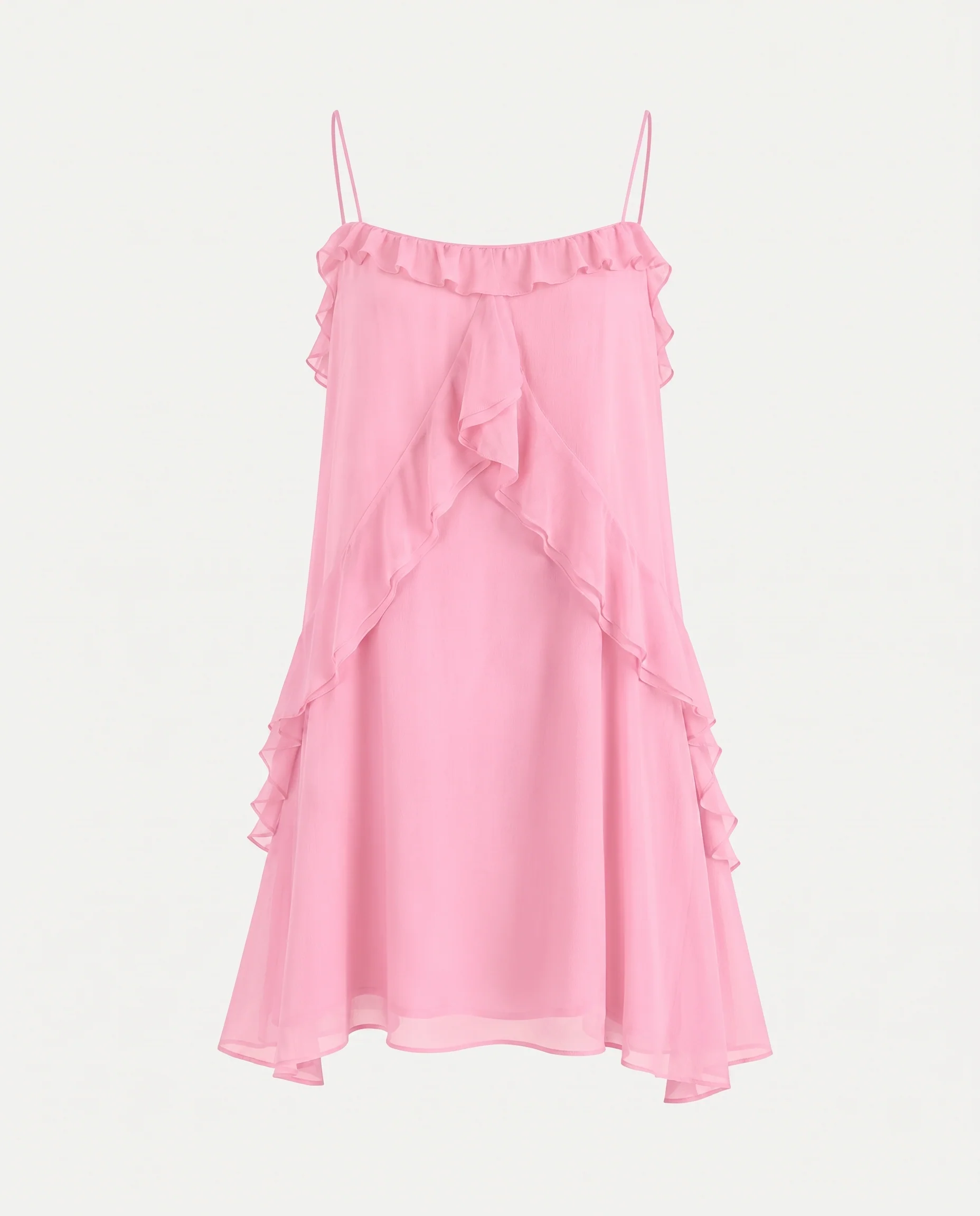 Soft Gathered Dress Pink - Image 7